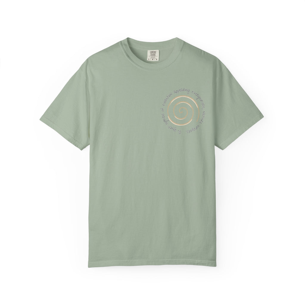 Spiral Journey Unisex T-Shirt, Soft Cotton Tee, Trendy Casual Wear, Beach Day Top, Gift for Nature Lovers, Eco-Friendly Fashion