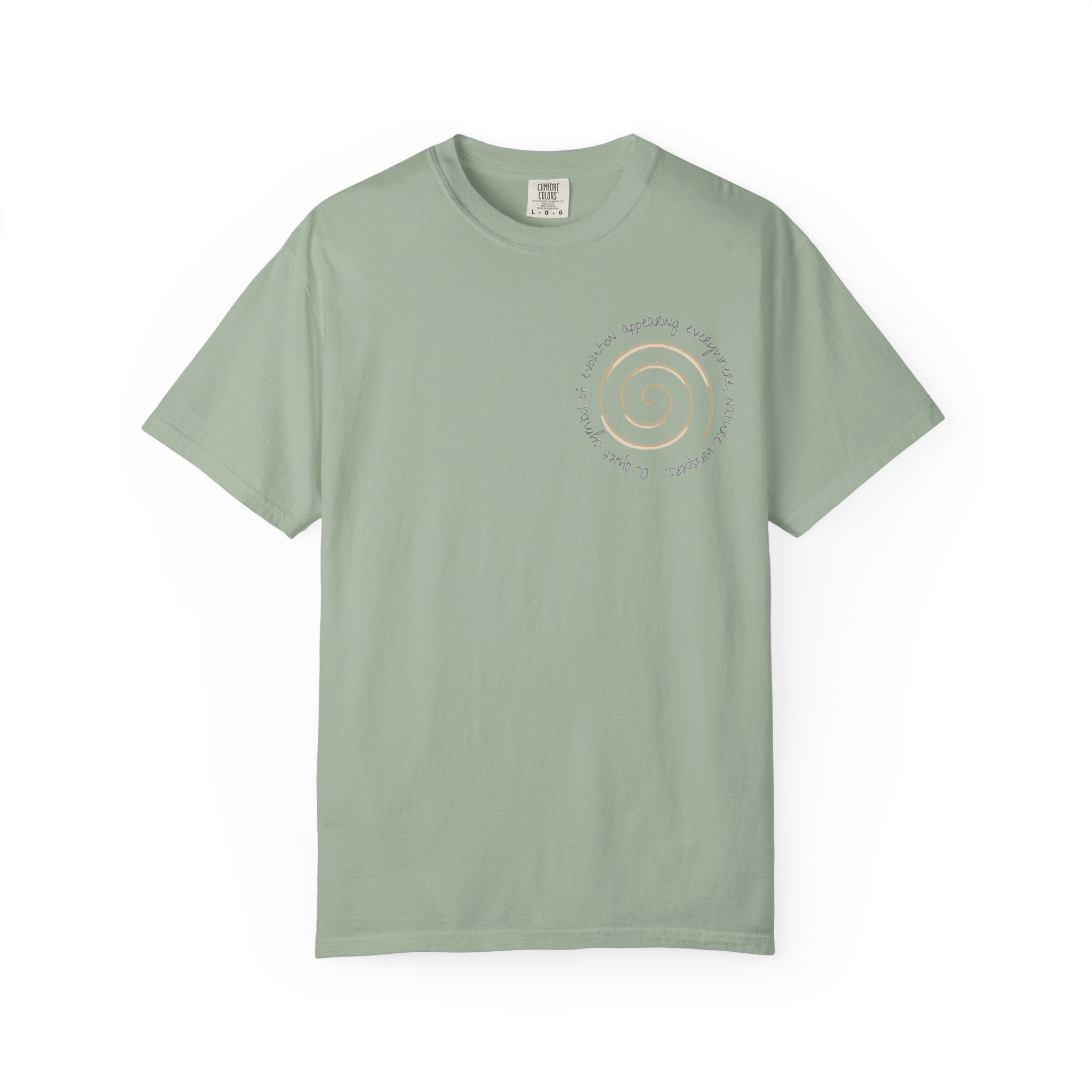 Spiral Journey Unisex T-Shirt, Soft Cotton Tee, Trendy Casual Wear, Beach Day Top, Gift for Nature Lovers, Eco-Friendly Fashion
