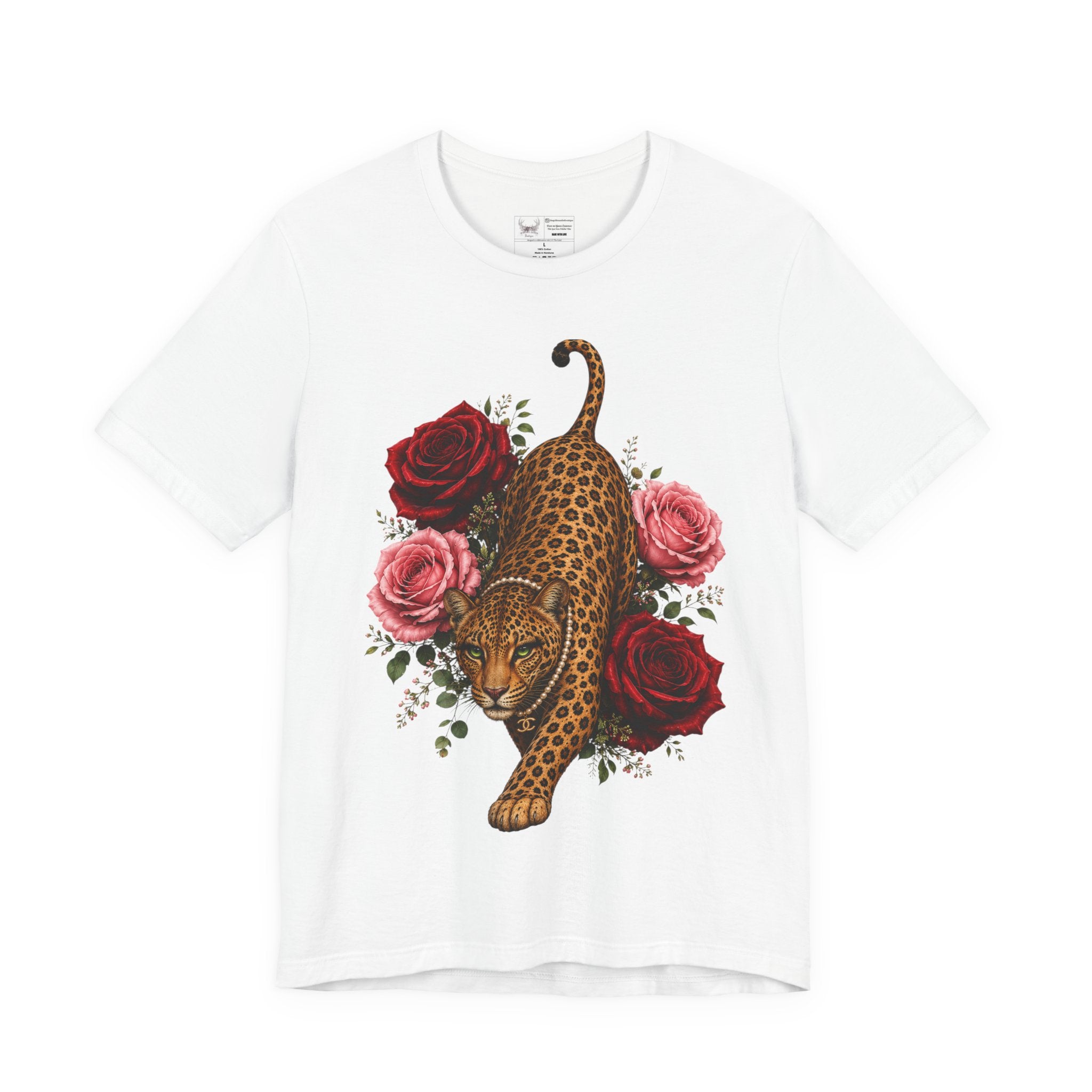 Leopard & Roses Graphic Tee