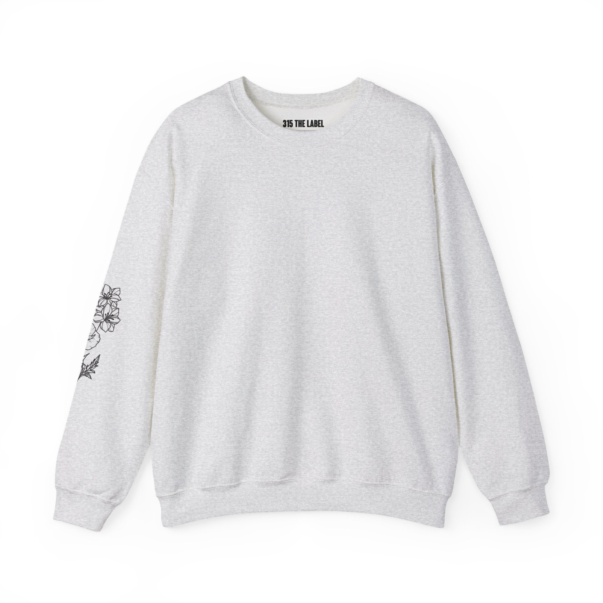 August Floral Design Unisex Crewneck Sweatshirt - Cozy & Stylish Essential