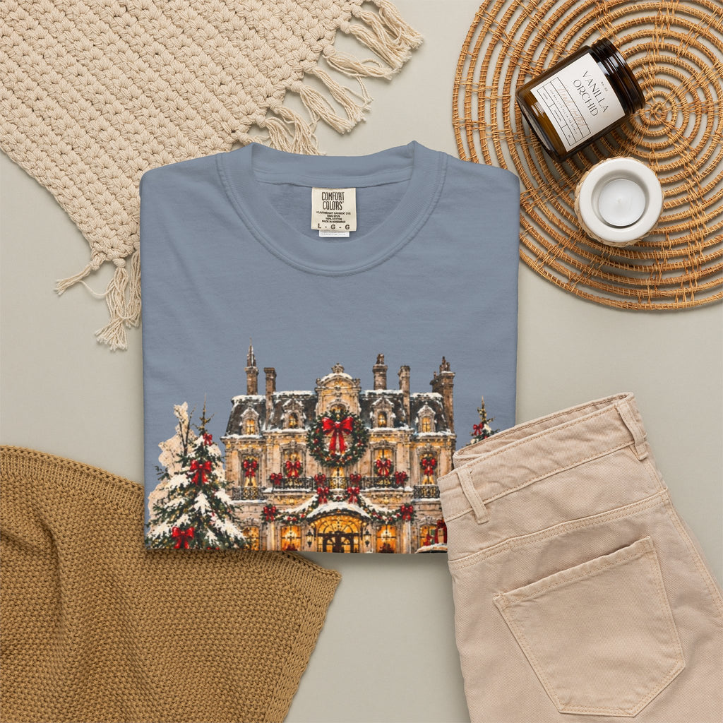 Christmas in New York T-Shirt — Vintage Holiday NYC Sweater-Style Tee