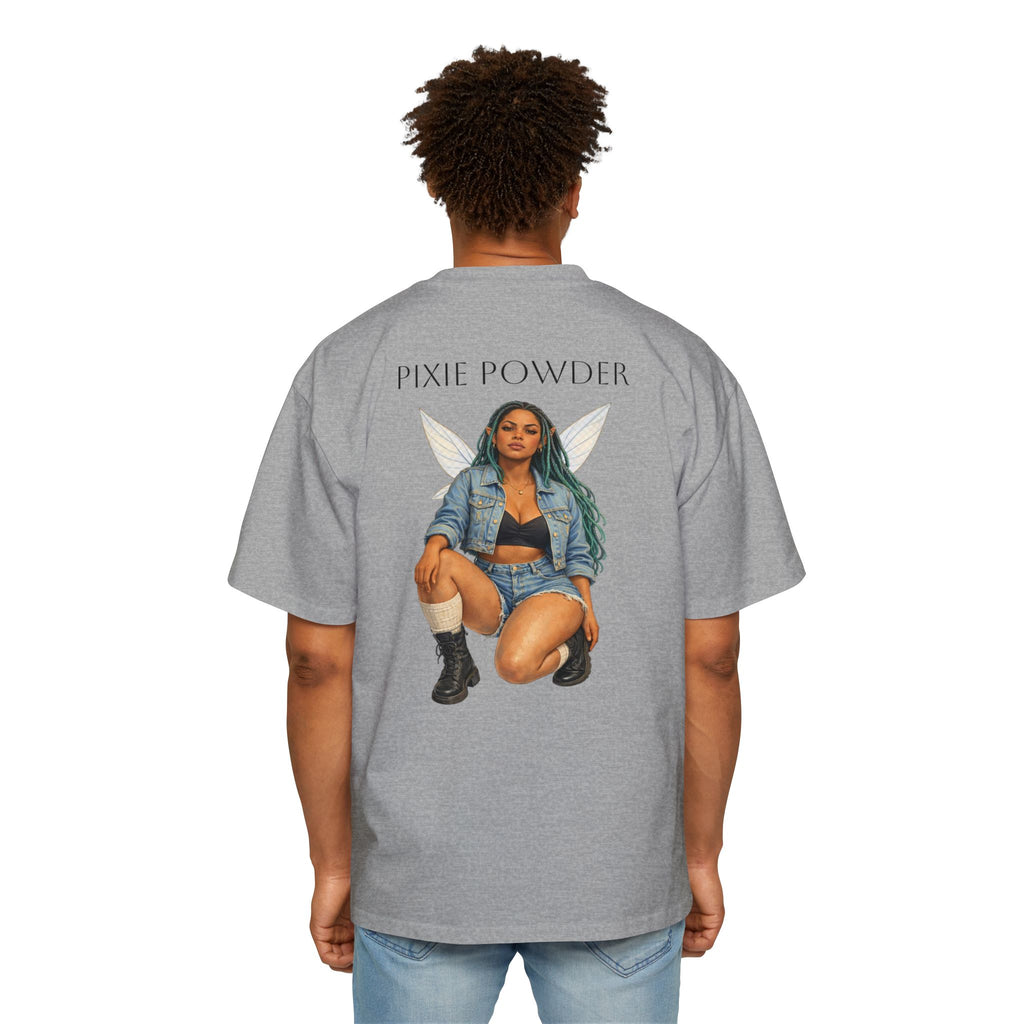 Pixie Powder Tee — Women’s Fairy Graphic Oversized T-Shirt