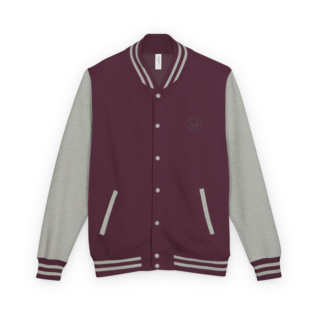 Varsity Letterman Jacket — Classic Red & White Retro School Jacket