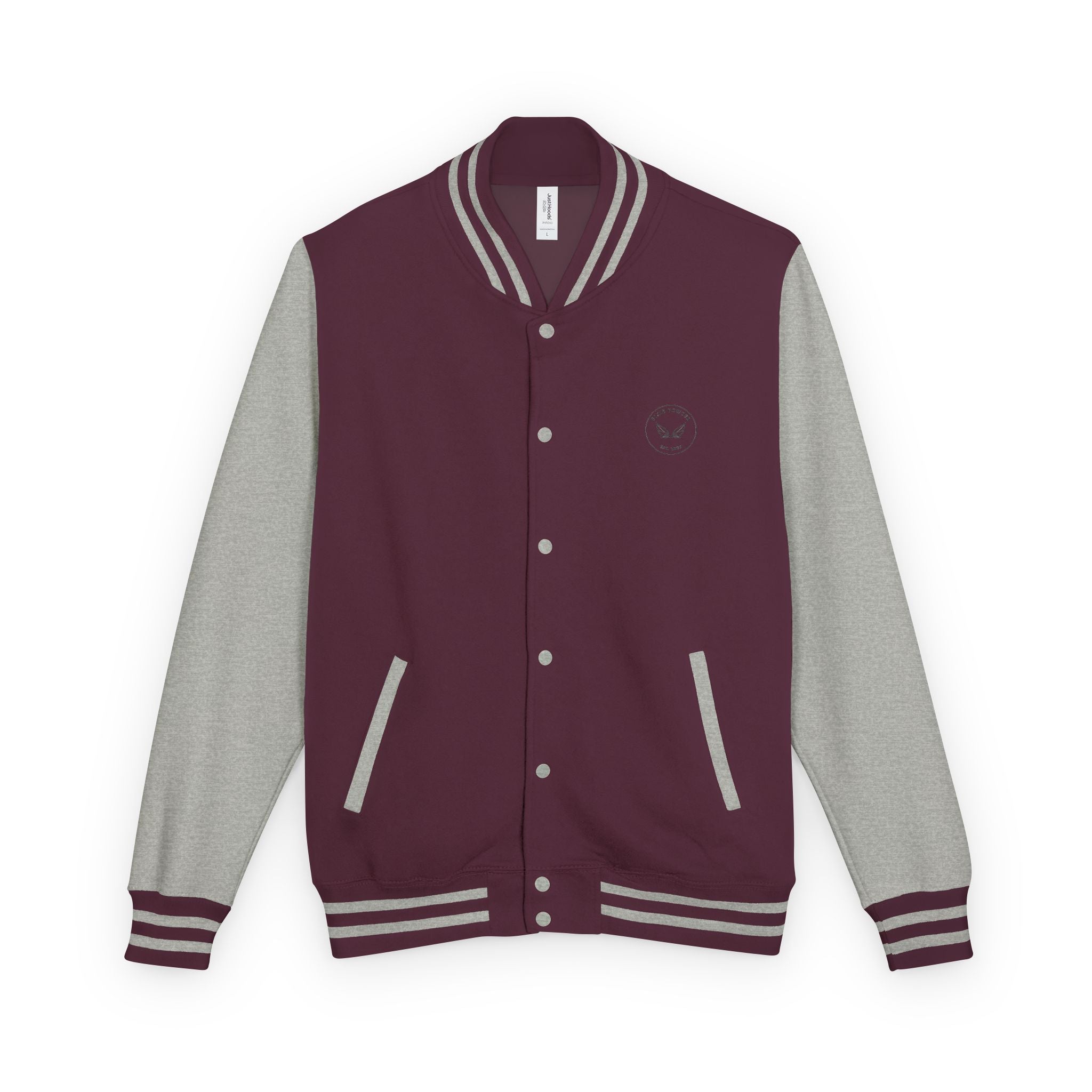 Varsity Letterman Jacket — Classic Red & White Retro School Jacket
