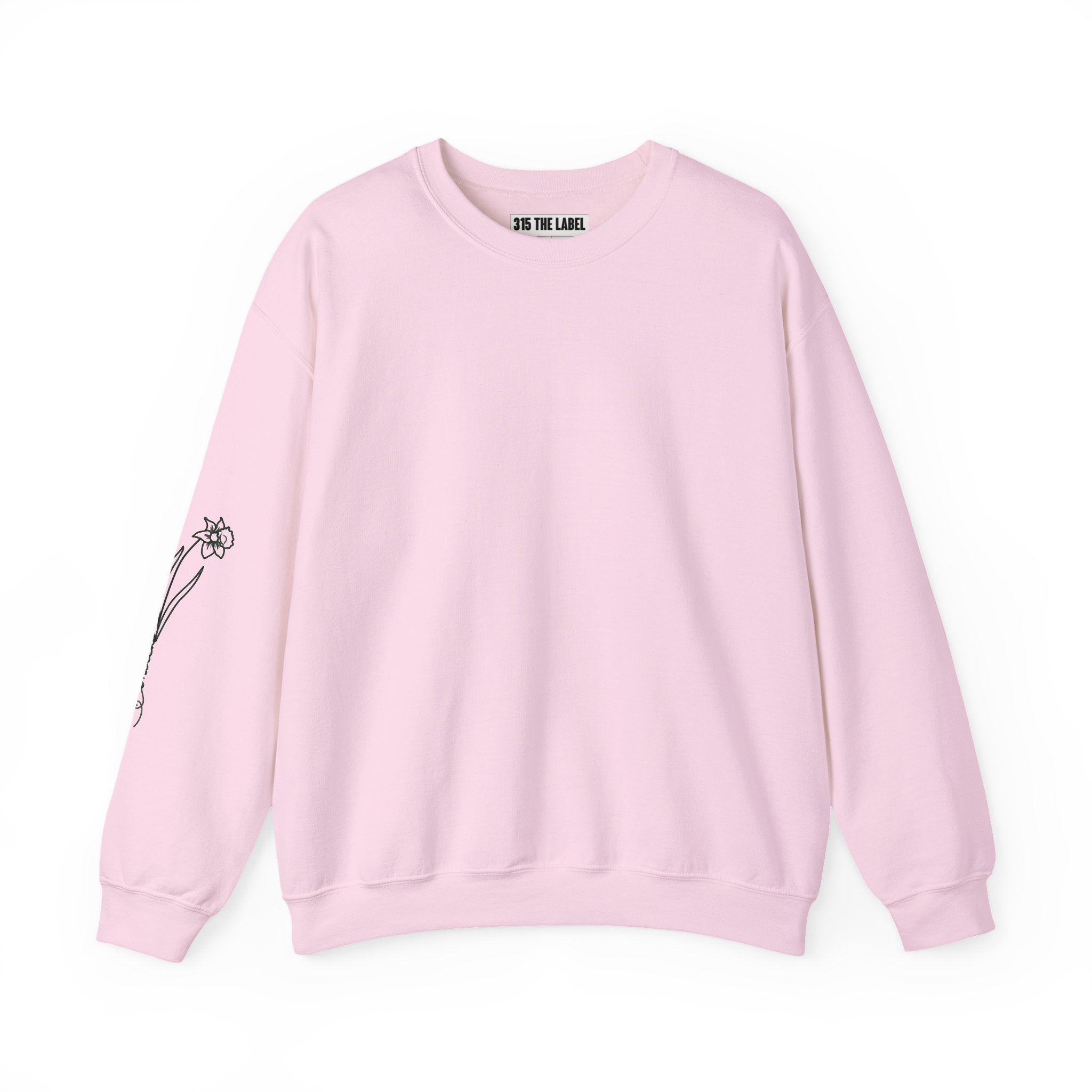 March Floral Design Unisex Crewneck Sweatshirt - Cozy & Stylish Essential