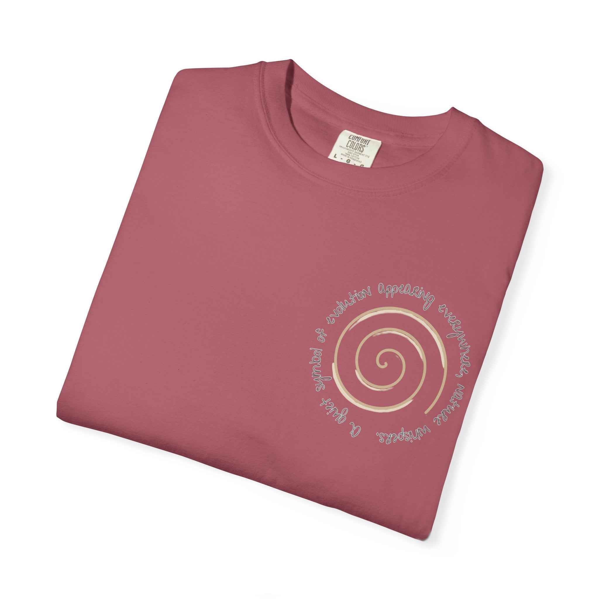 Spiral Journey Unisex T-Shirt, Soft Cotton Tee, Trendy Casual Wear, Beach Day Top, Gift for Nature Lovers, Eco-Friendly Fashion
