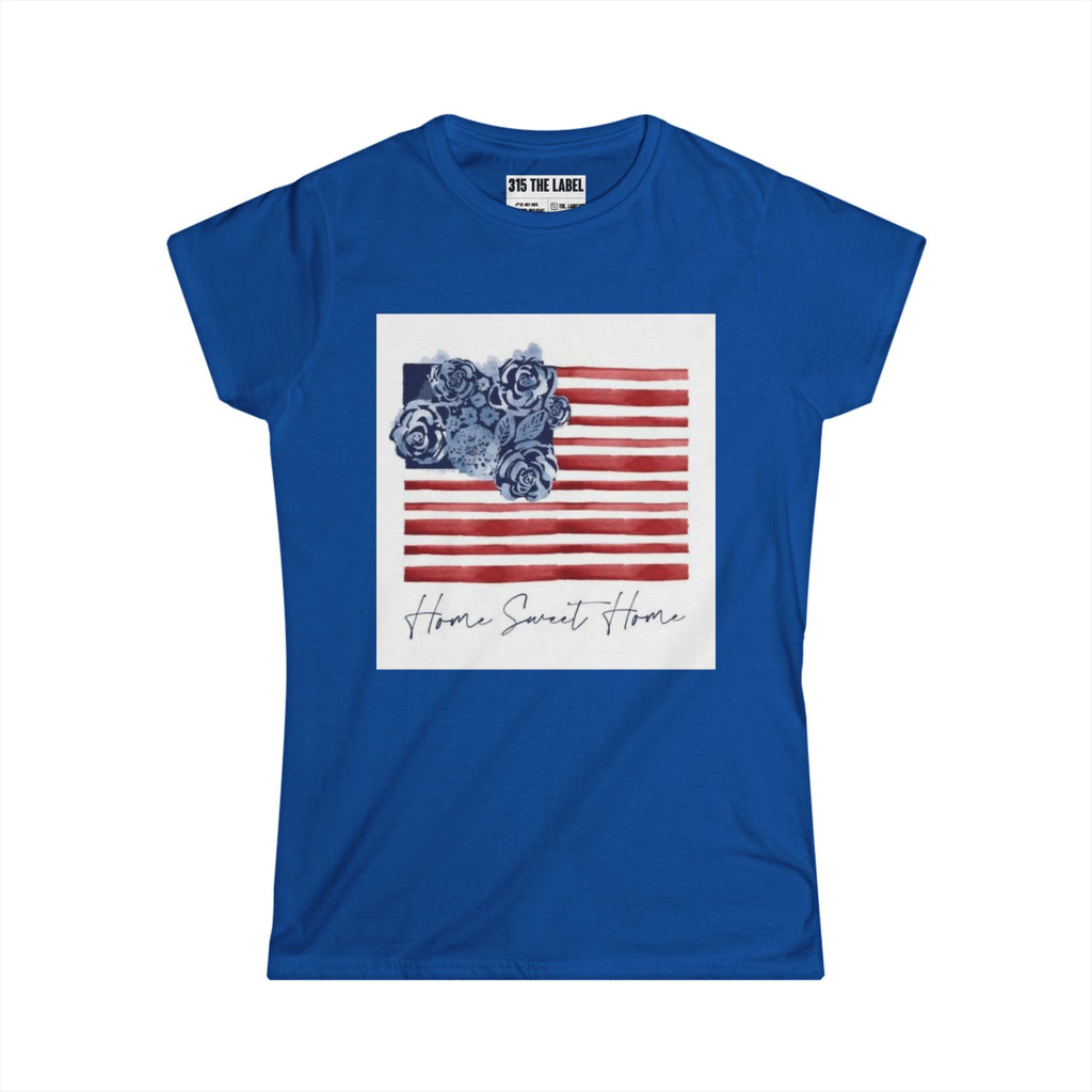 10. Home Sweet Home 4th of July Women's Tee, Summer Shirt, Patriotic Apparel, 4th of July Celebration, Independence Day Outfit, Casual Style
