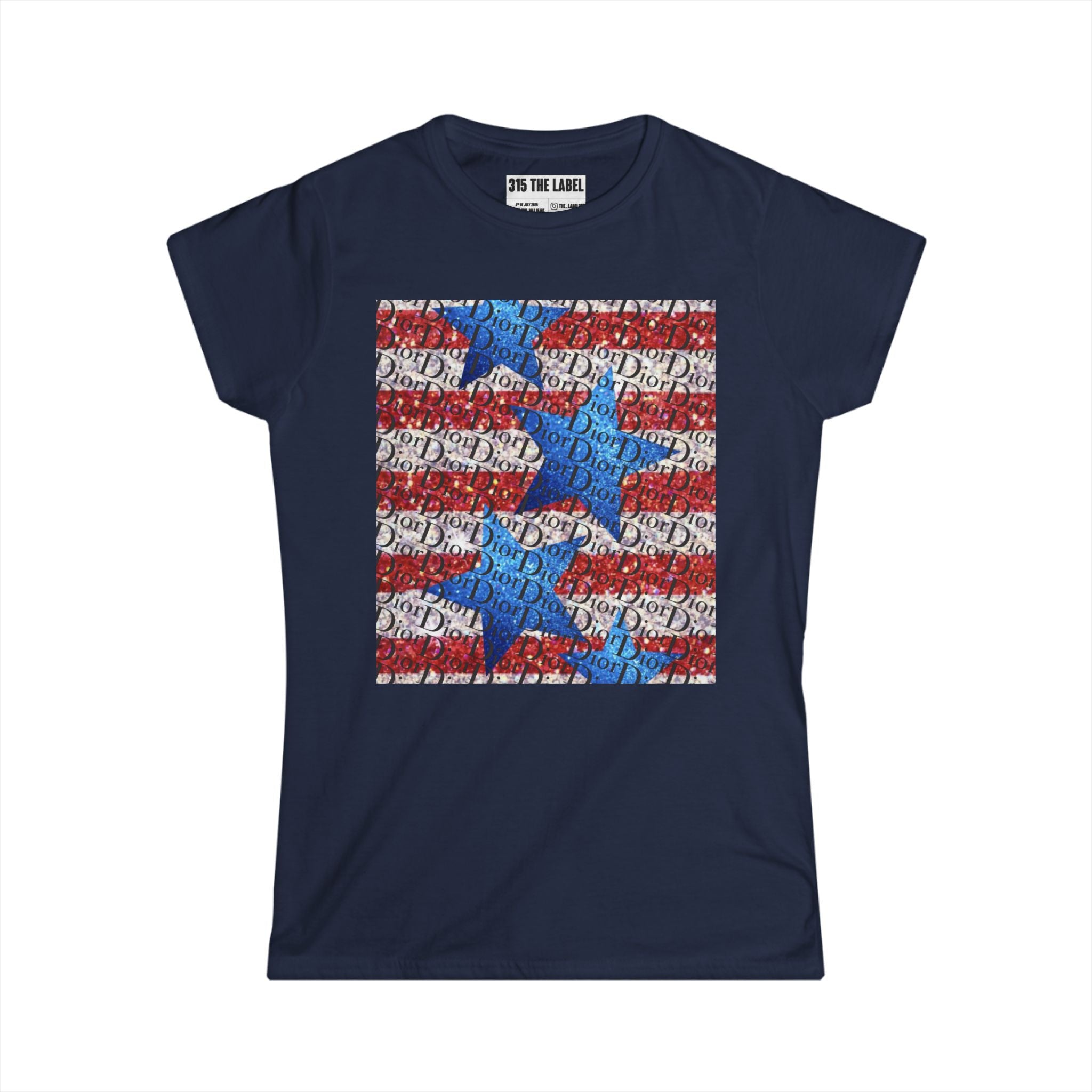 16. Sparkly Flag Fourth of July Women's Tee, Summer Shirt, Patriotic Apparel, 4th of July Celebration, Independence Day Outfit, Casual Style