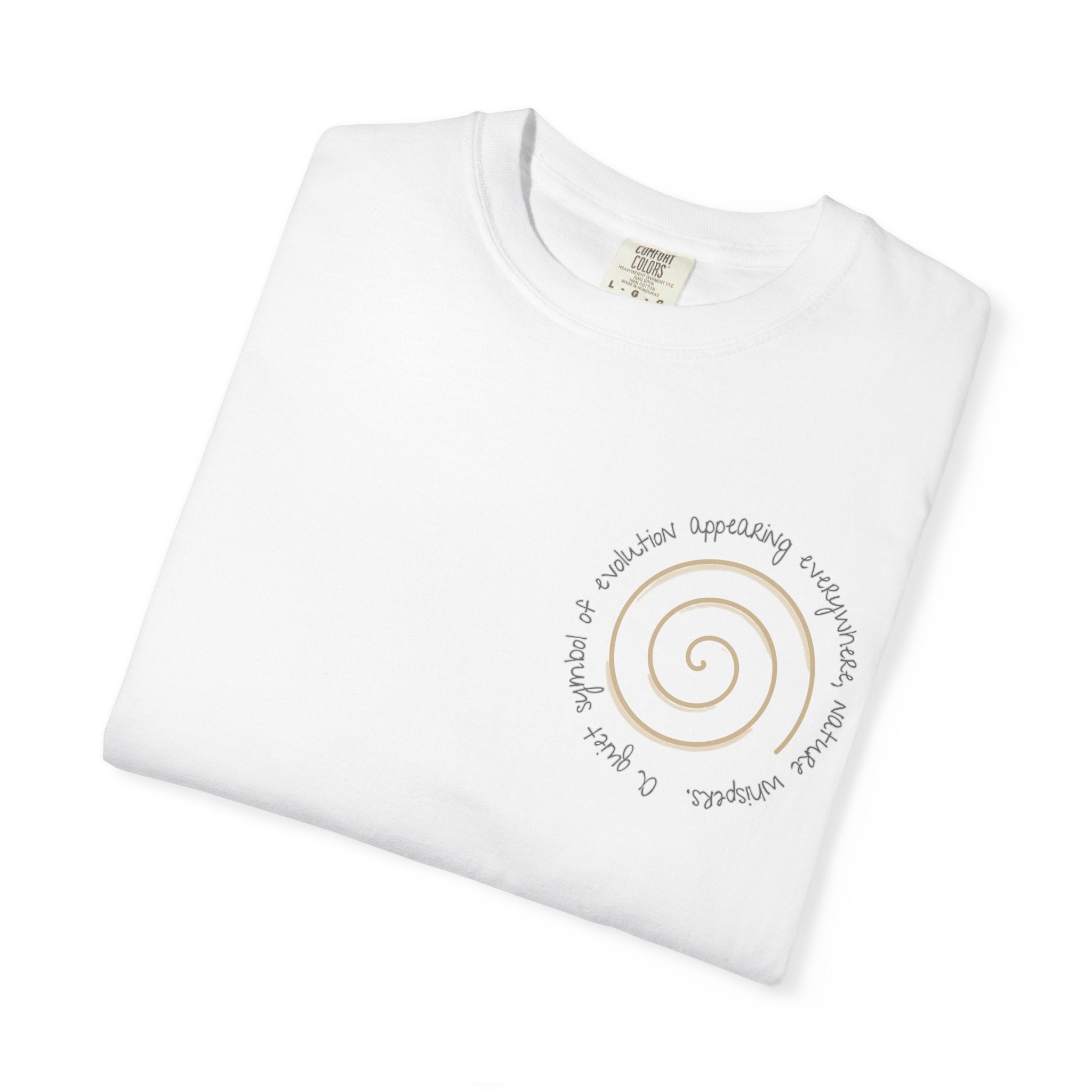 Spiral Journey Unisex T-Shirt, Soft Cotton Tee, Trendy Casual Wear, Beach Day Top, Gift for Nature Lovers, Eco-Friendly Fashion
