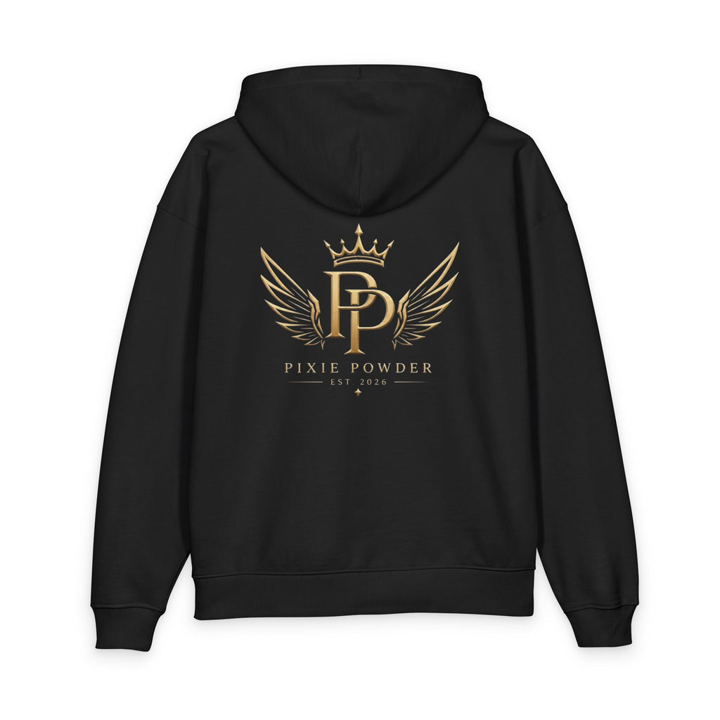 Gold Crown Wing Logo Hoodie — Premium Organic Relaxed Pullover
