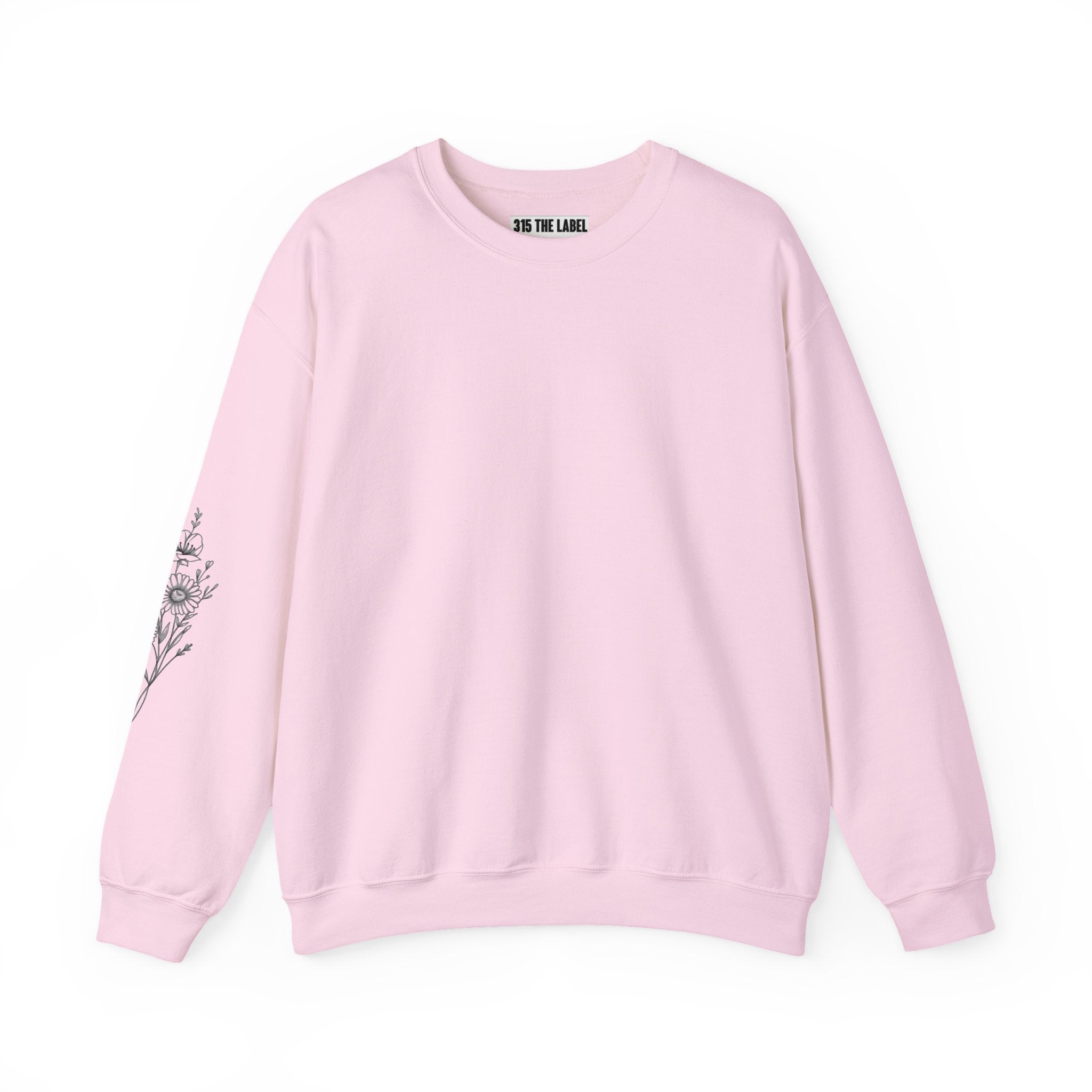 April Floral Design Unisex Crewneck Sweatshirt - Cozy & Stylish Essential