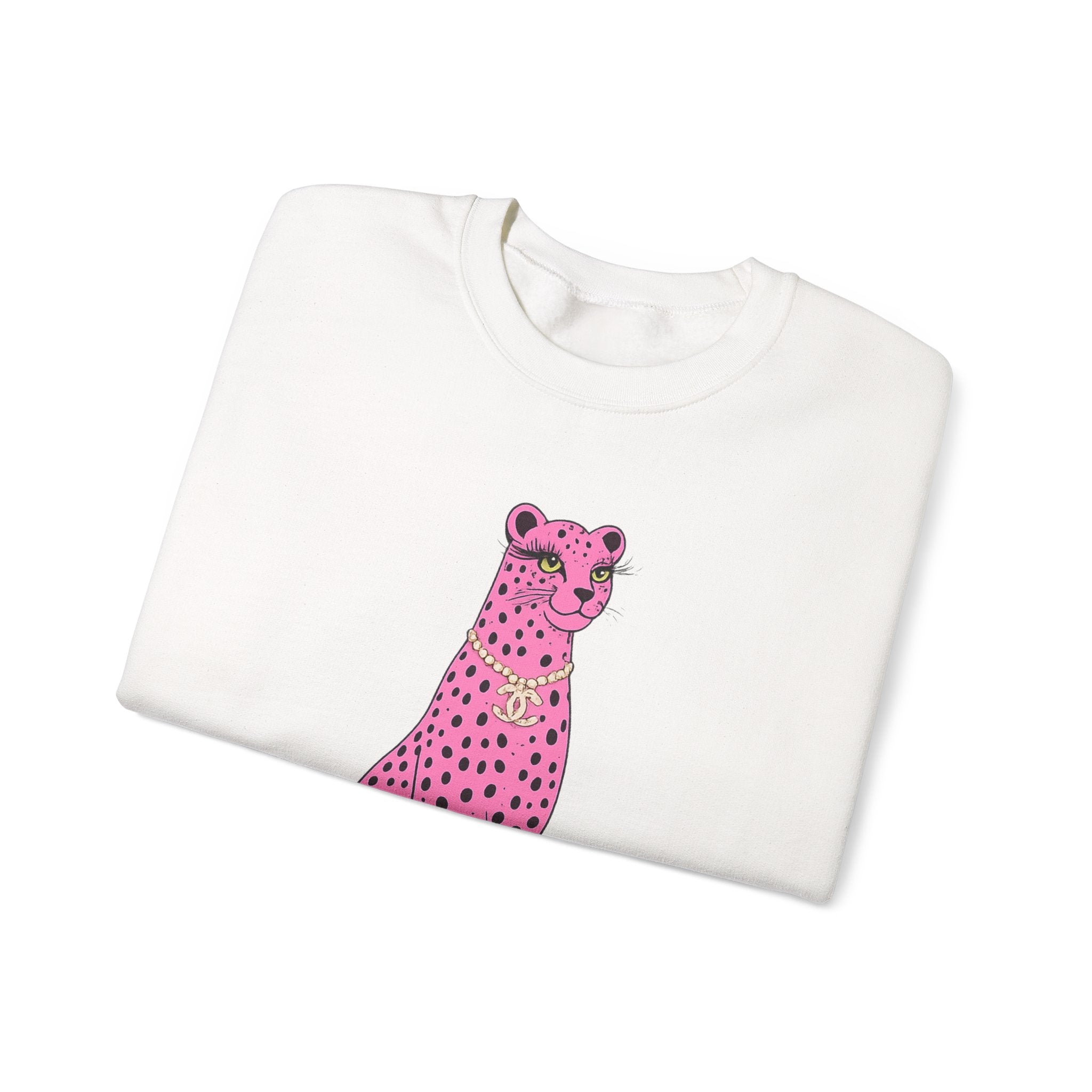 Pink Leopard Crewneck Sweatshirt