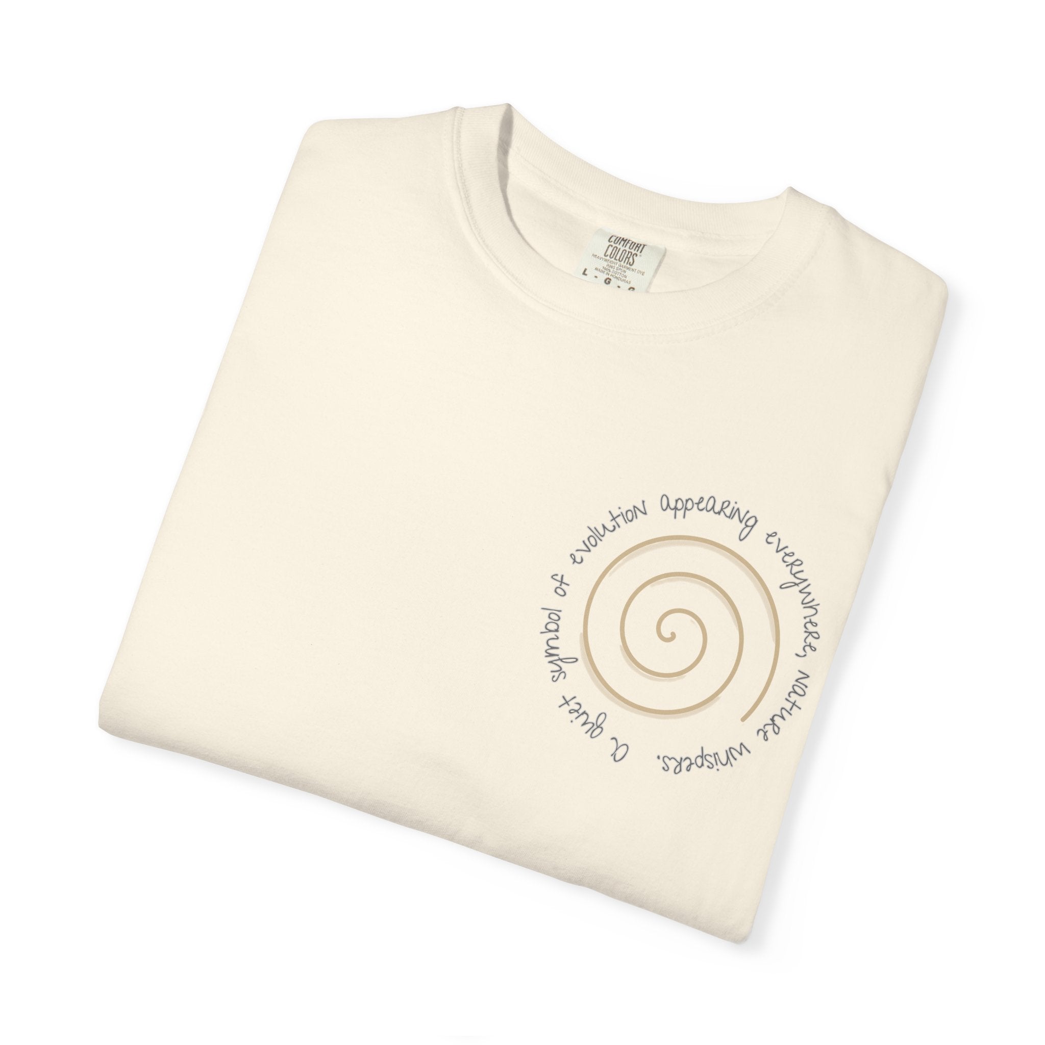 Spiral Journey Unisex T-Shirt, Soft Cotton Tee, Trendy Casual Wear, Beach Day Top, Gift for Nature Lovers, Eco-Friendly Fashion