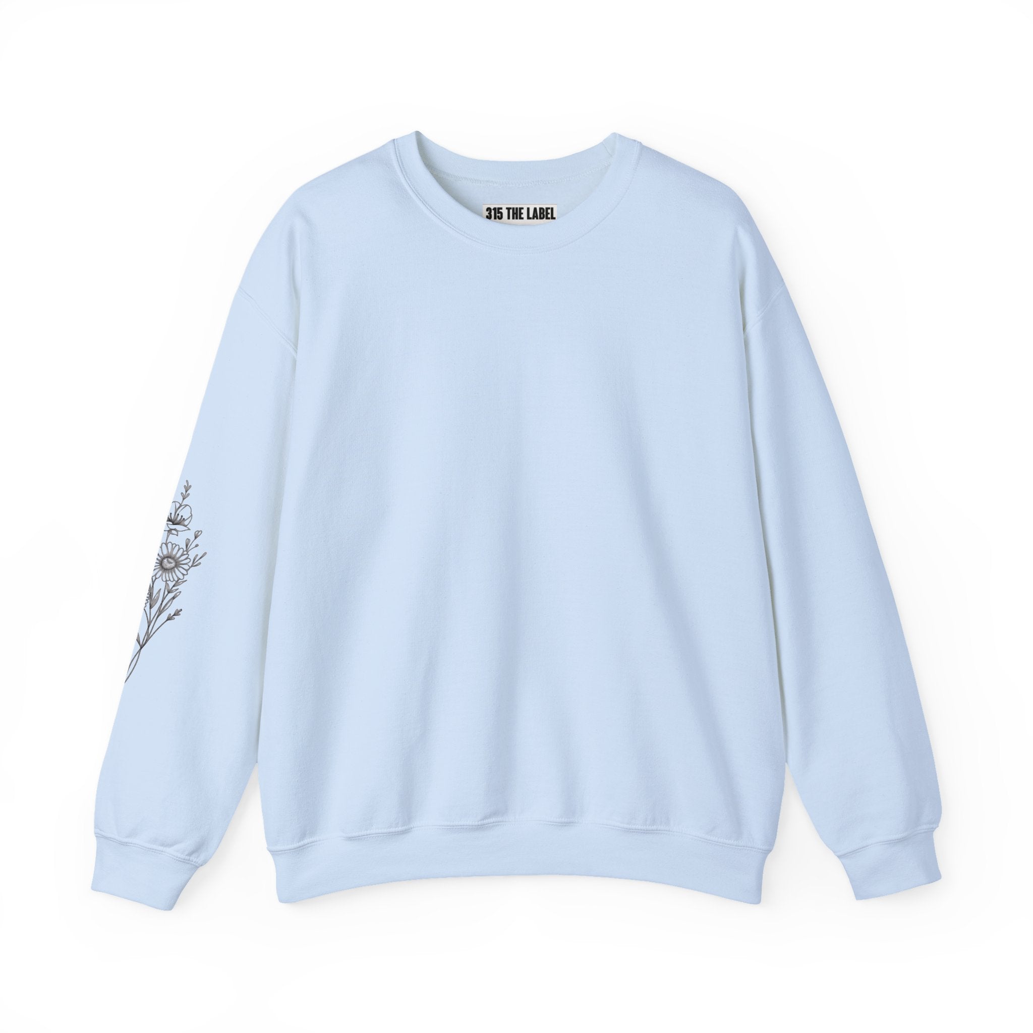 April Floral Design Unisex Crewneck Sweatshirt - Cozy & Stylish Essential