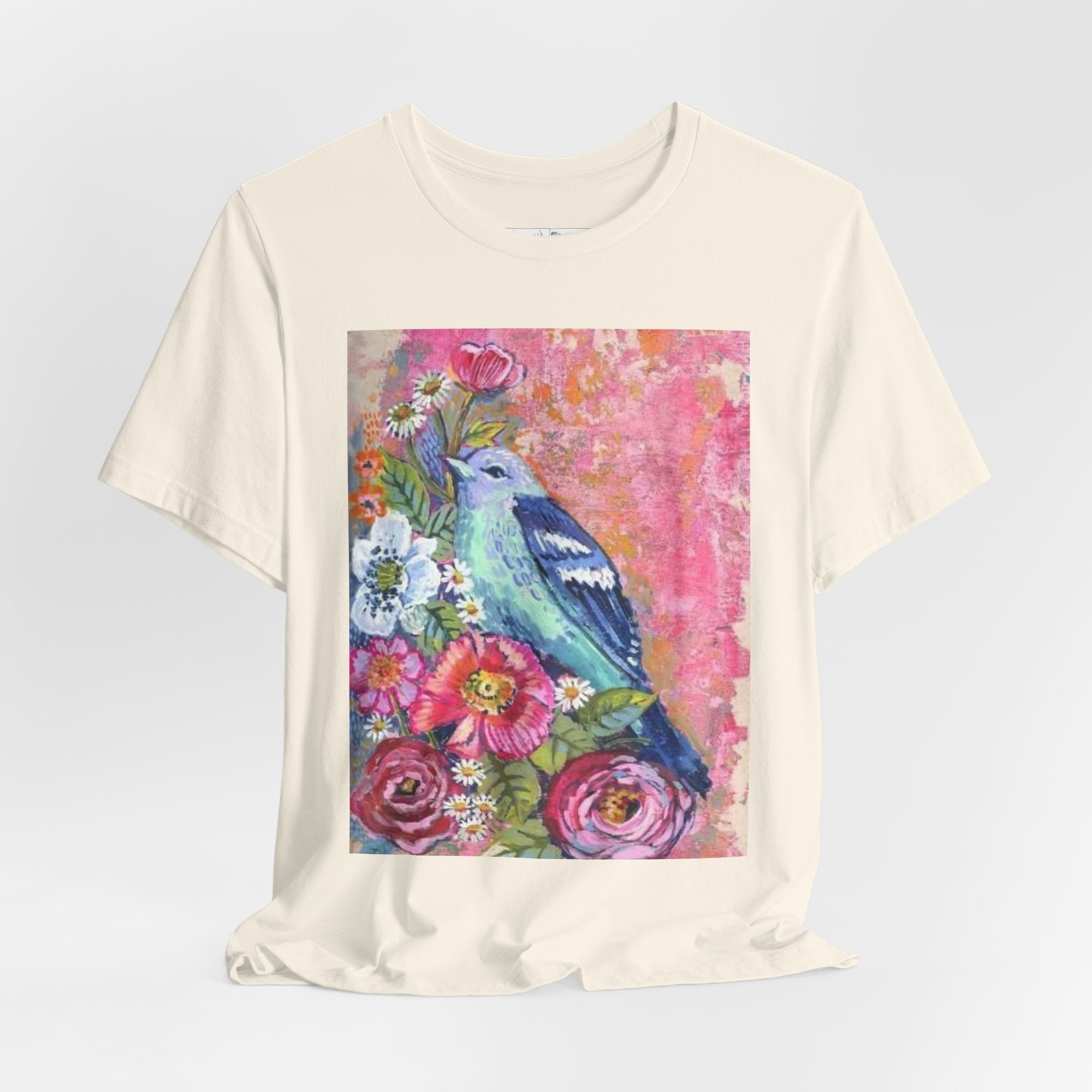 Folk art painted Birdy