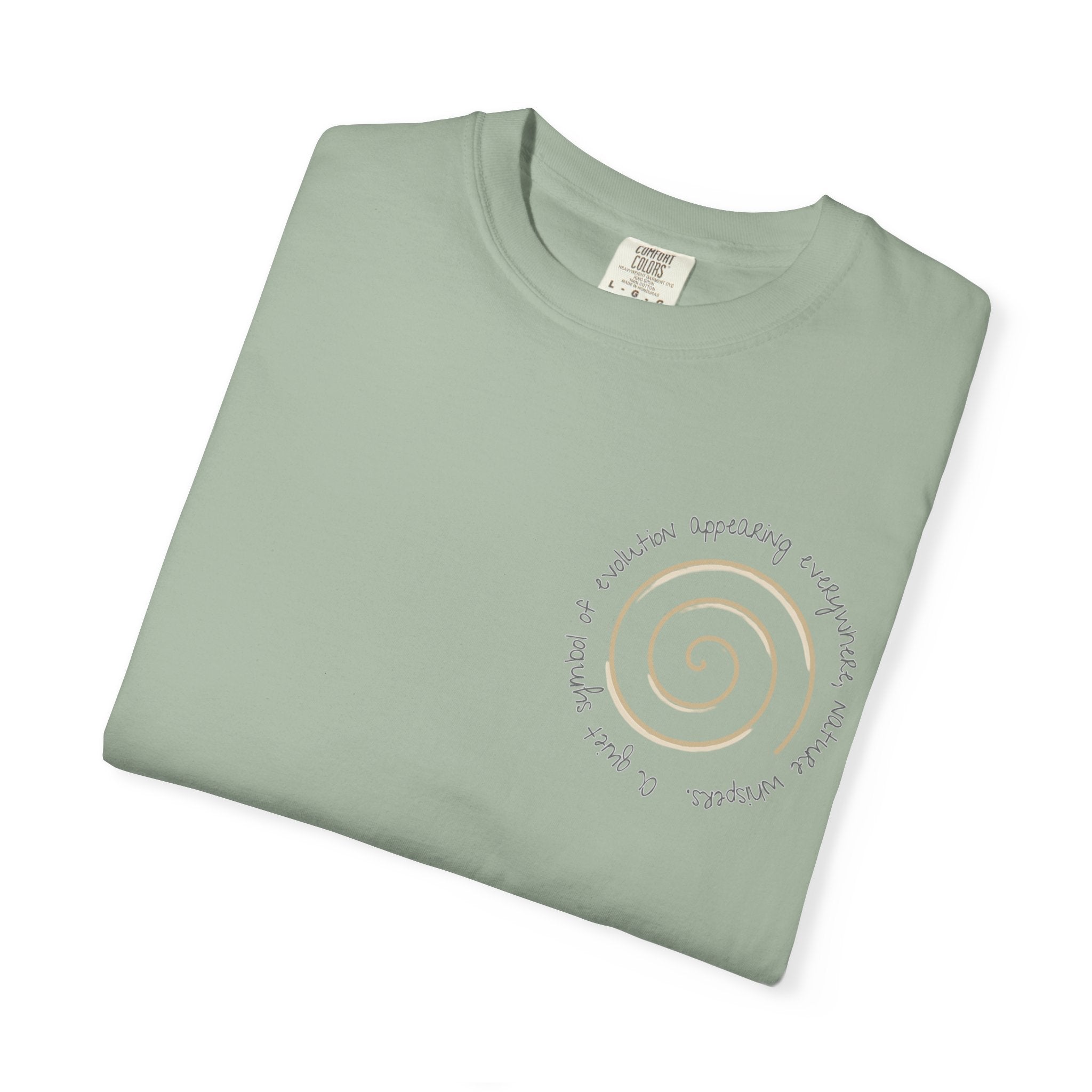 Spiral Journey Unisex T-Shirt, Soft Cotton Tee, Trendy Casual Wear, Beach Day Top, Gift for Nature Lovers, Eco-Friendly Fashion