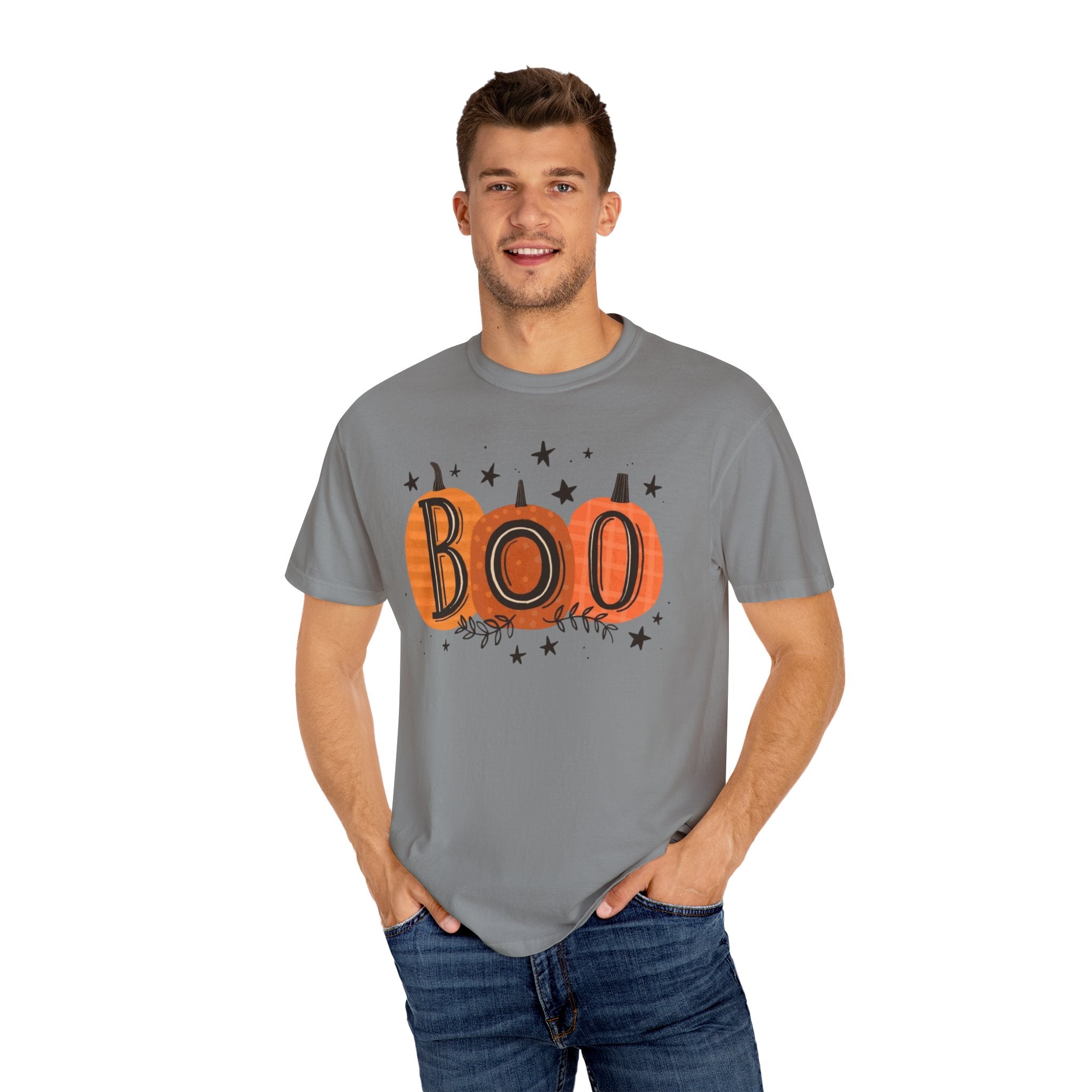 Boo Pumpkins T-Shirt | Cute Halloween Top, Casual Tee, Vintage Style, Gift for Ghost Lovers, Unisex Clothing