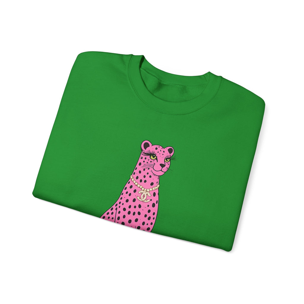 Pink Leopard Crewneck Sweatshirt