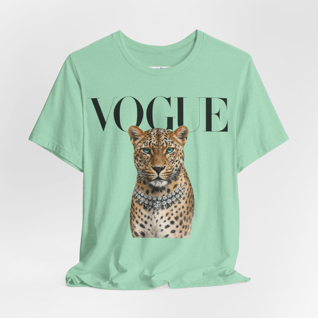 Vogue Leopard grey T shirt