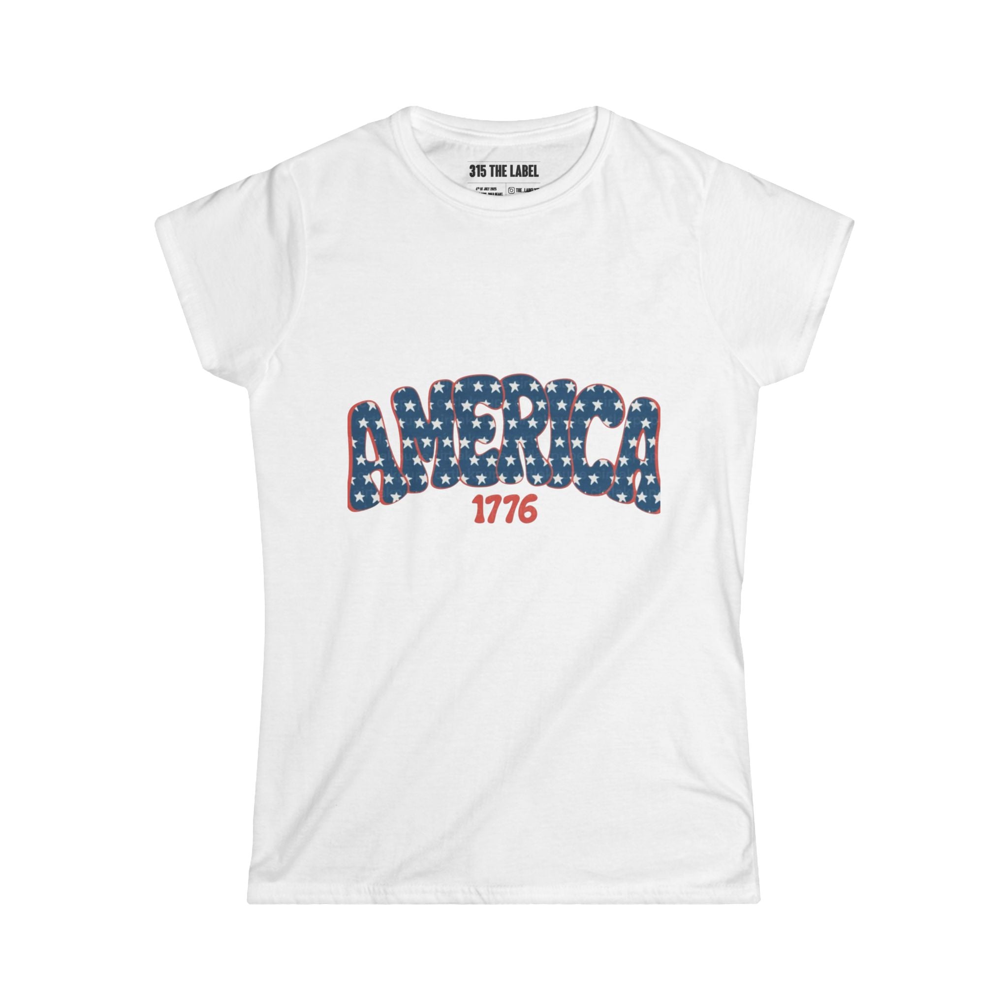 5. America 1776 Fourth of July Women's Tee, Summer Shirt, Patriotic Apparel, 4th of July Celebration, Independence Day Outfit, Casual Style