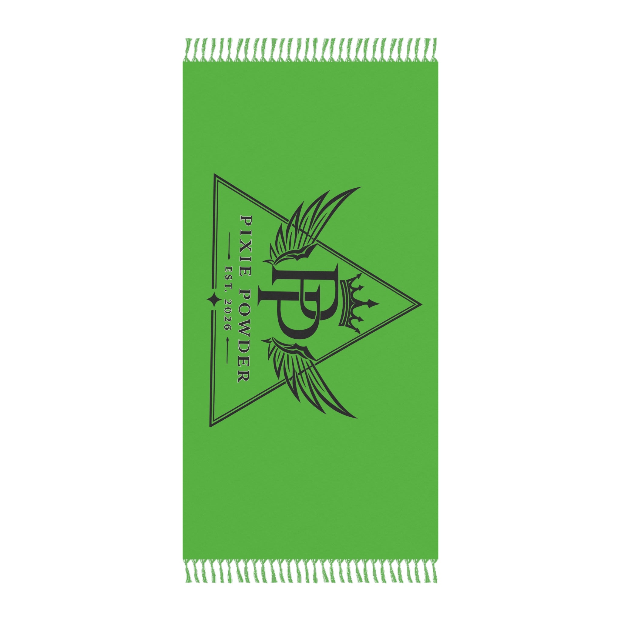 Boho Beach Towel — Pixie Powder Logo Fringe Turkish Towel