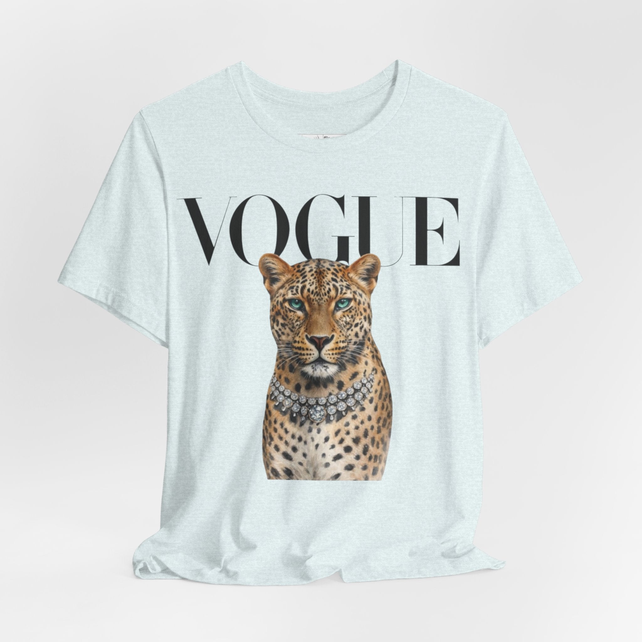 Vogue Leopard grey T shirt