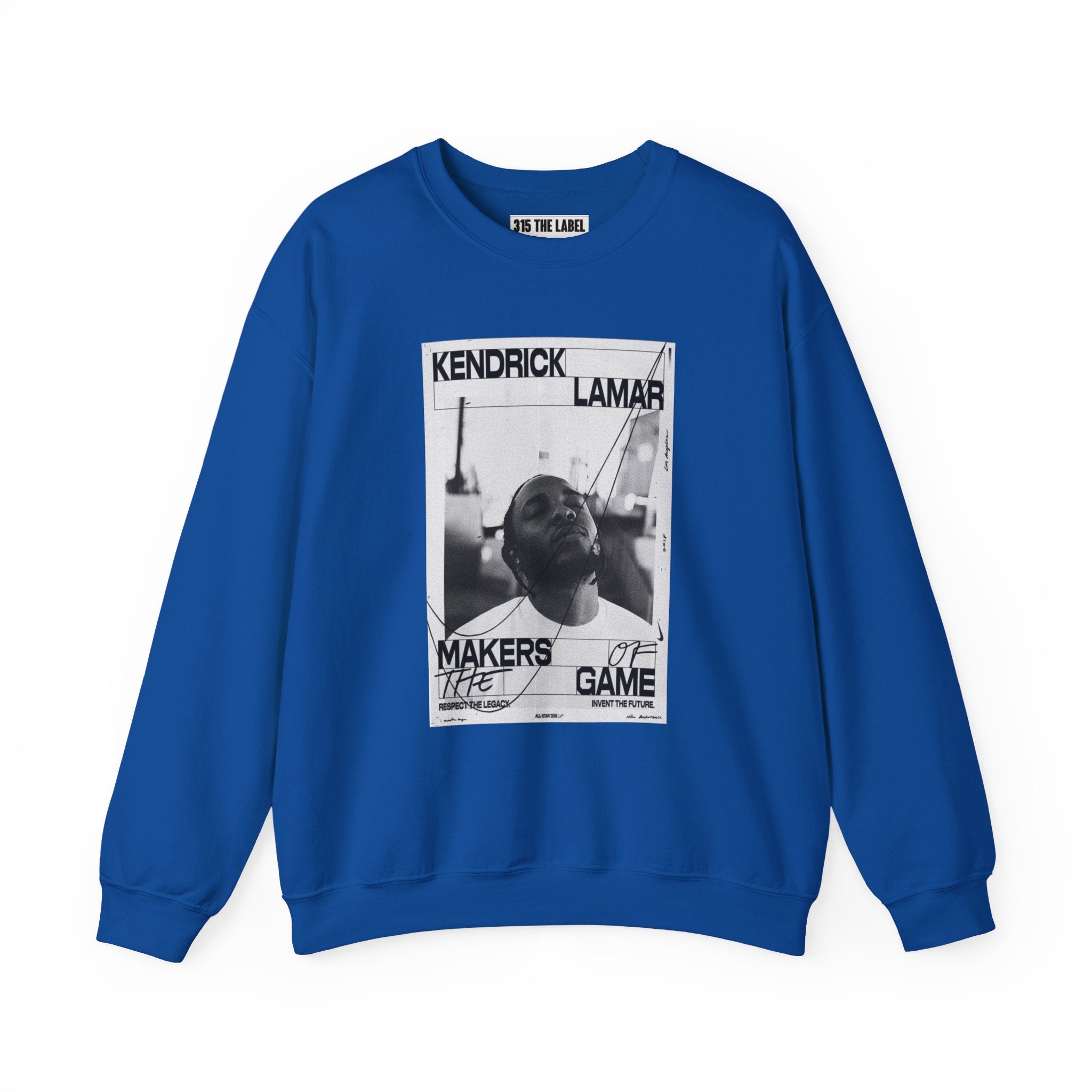 Graphic Crewneck Sweatshirt — 'Makers of the Game' Black & White Photo Design