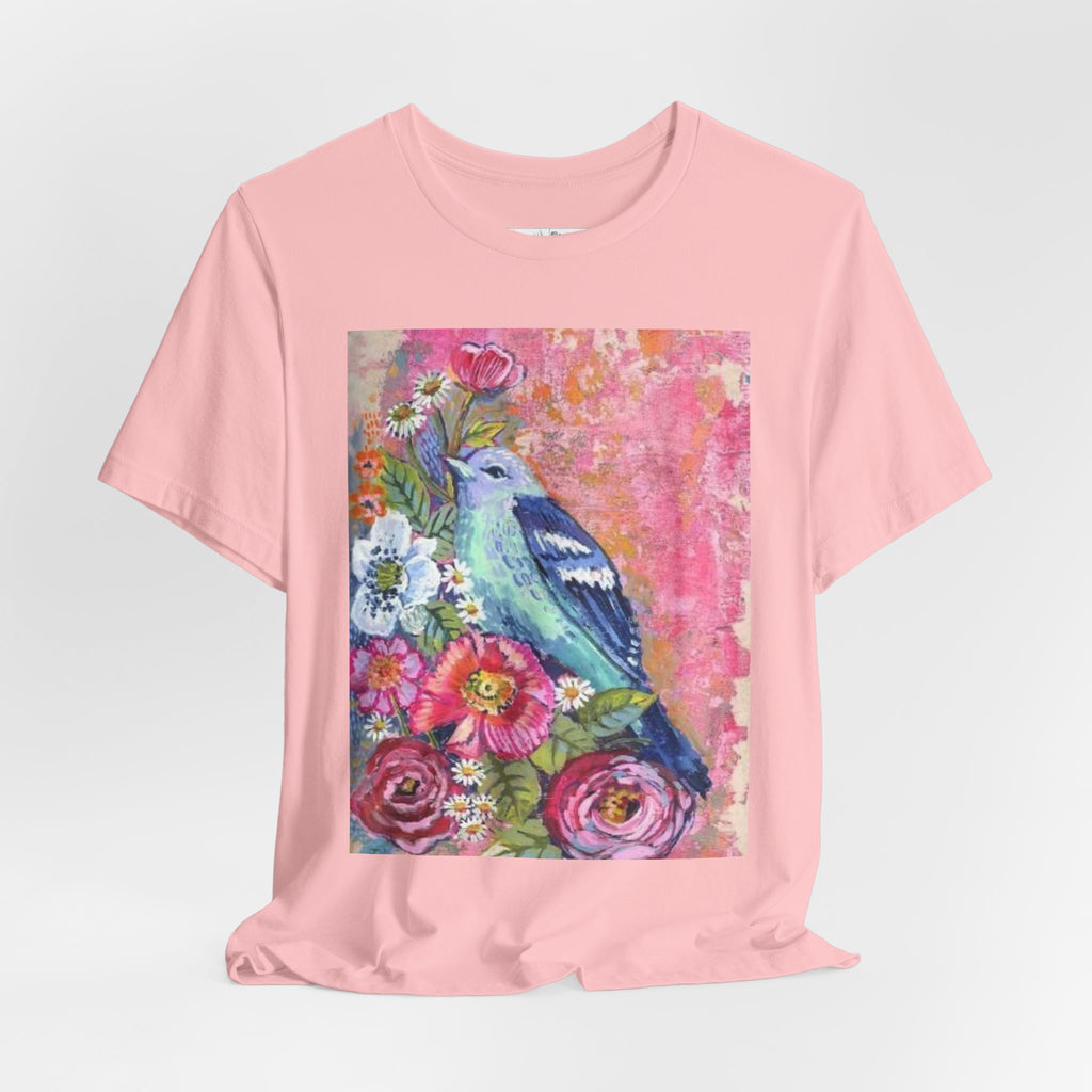 Folk art painted Birdy