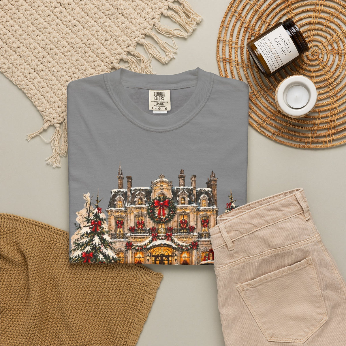 Christmas in New York T-Shirt — Vintage Holiday NYC Sweater-Style Tee