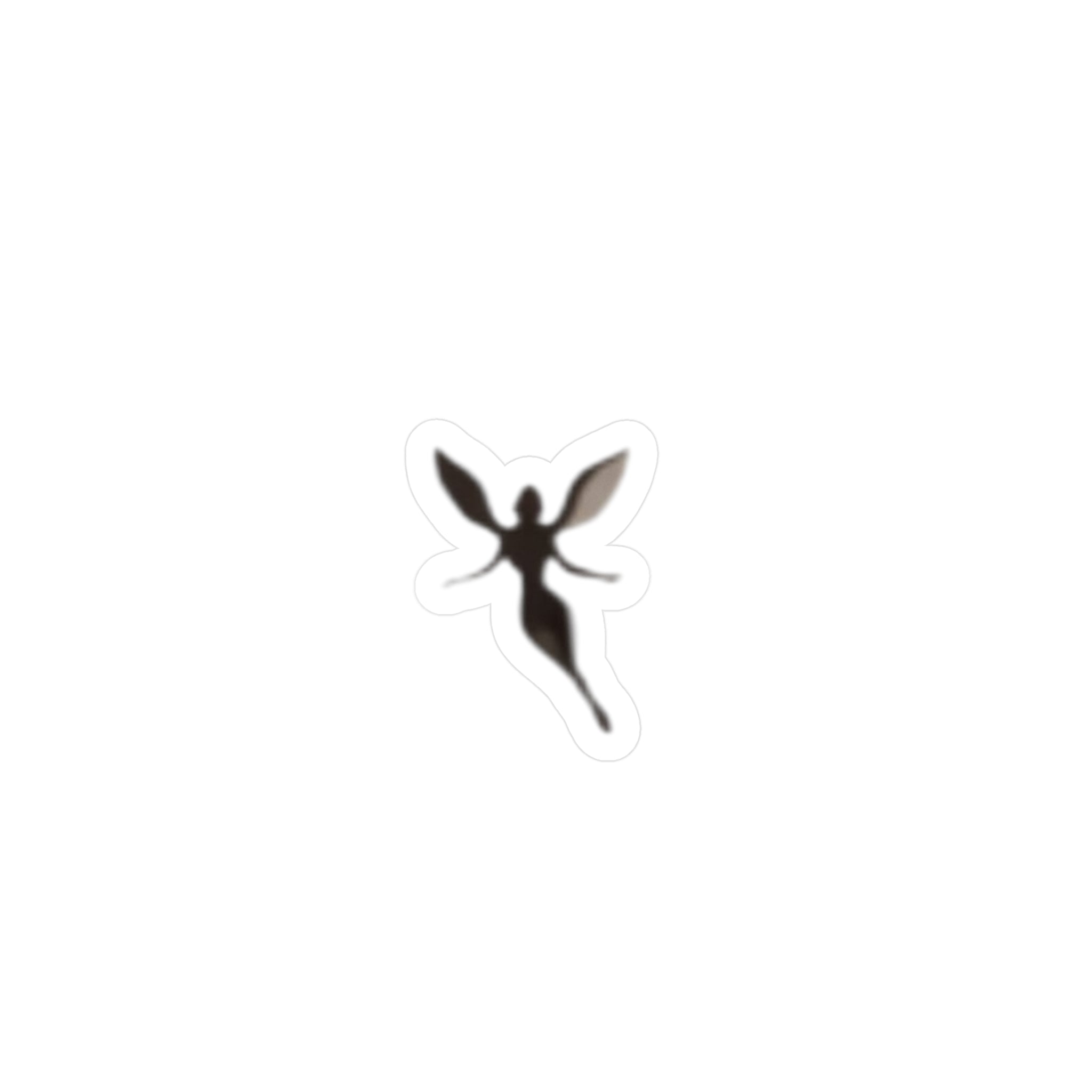 Fairy Silhouette Kiss-Cut Vinyl Decal — Small Fantasy Sticker for Laptops, Water Bottles & Windows