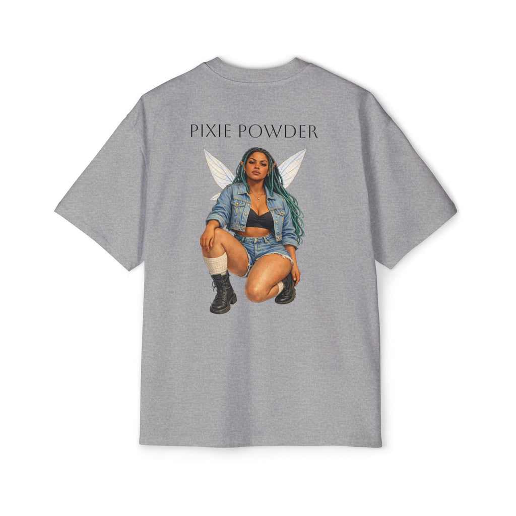 Pixie Powder Tee — Women’s Fairy Graphic Oversized T-Shirt