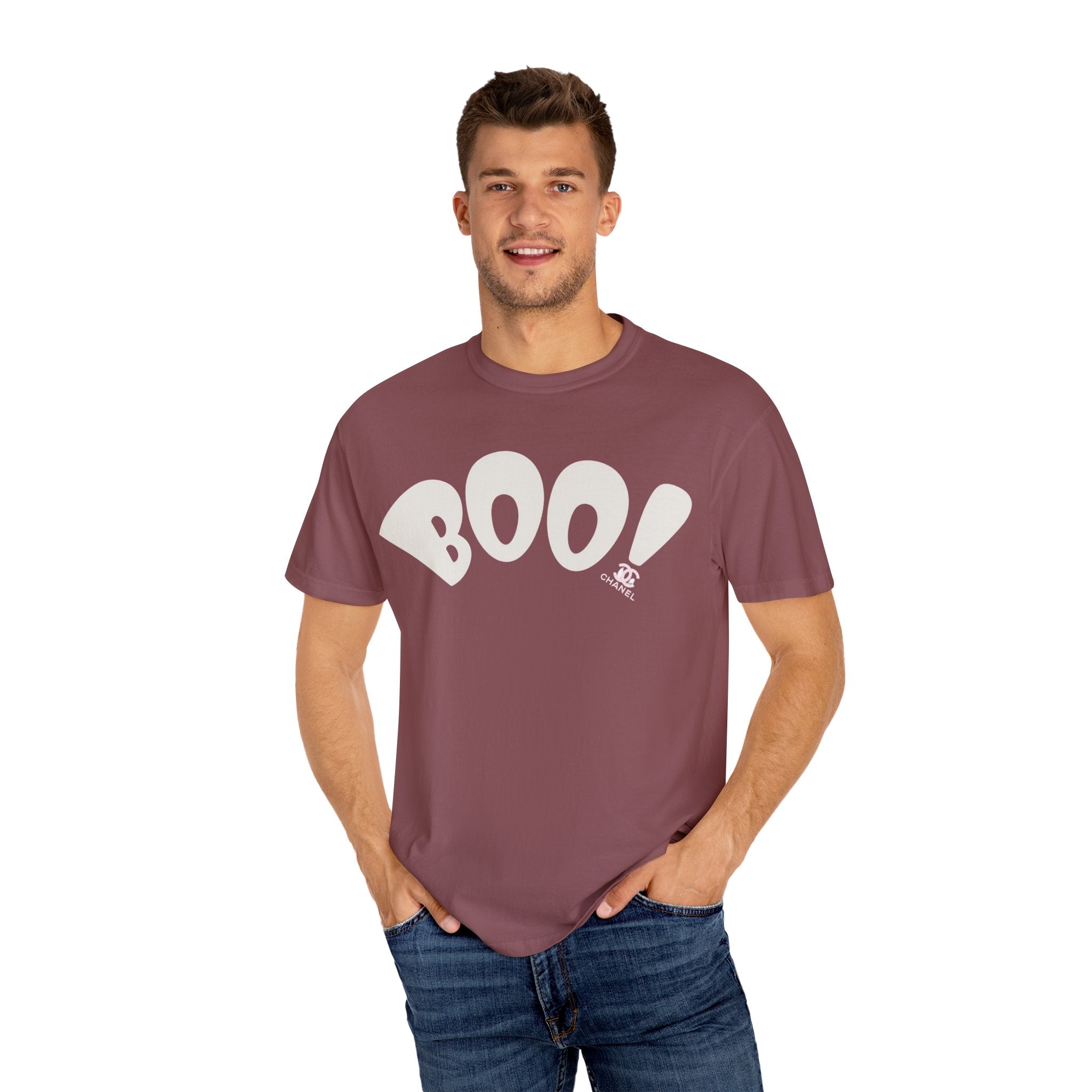Boo T-Shirt | Cute Halloween Top, Casual Tee, Vintage Style, Gift for Ghost Lovers, Unisex Clothing