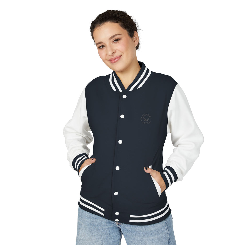 Varsity Letterman Jacket — Classic Red & White Retro School Jacket