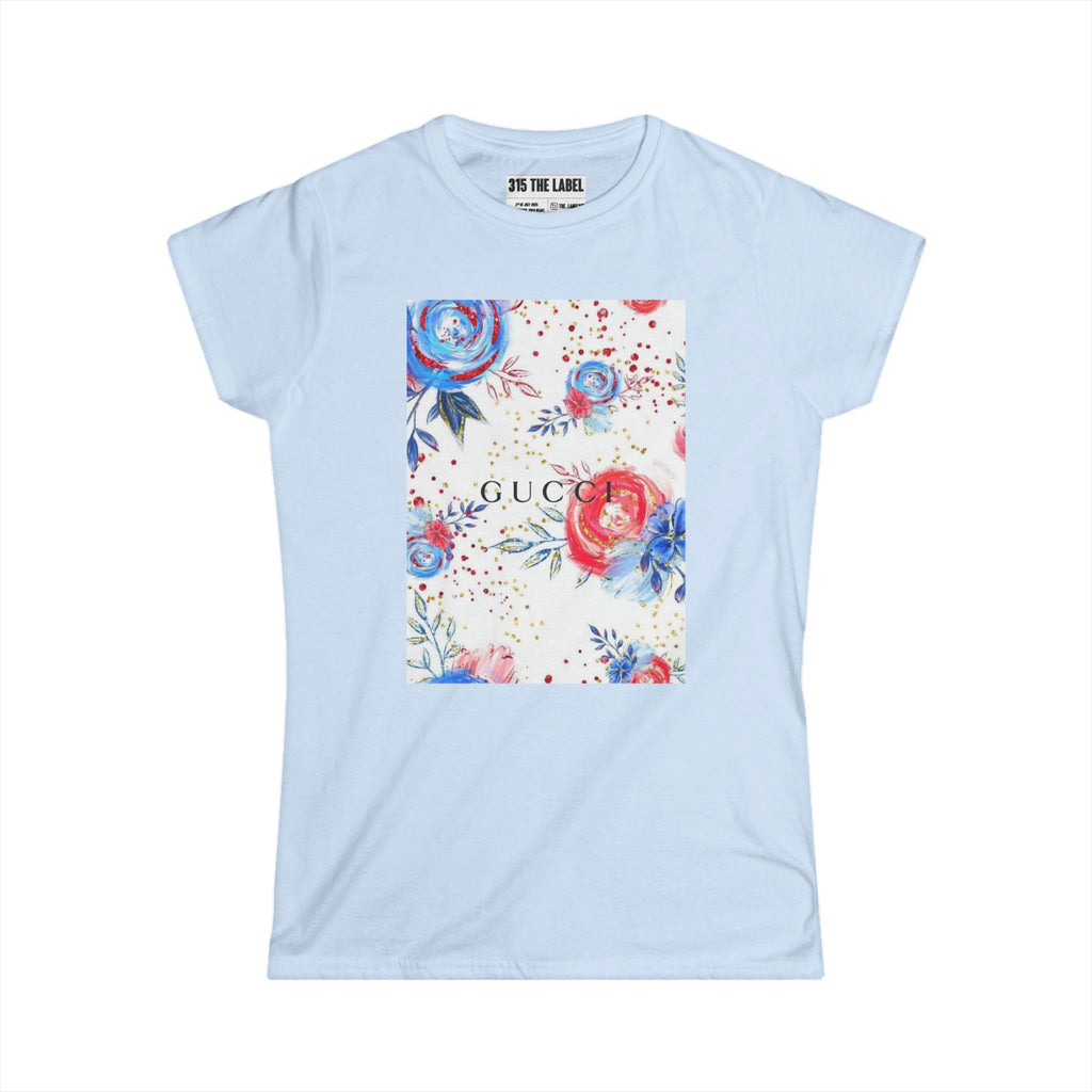 14. Flowered Fourth of July Women's Tee, Summer Shirt, Patriotic Apparel, 4th of July Celebration, Independence Day Outfit, Casual Style