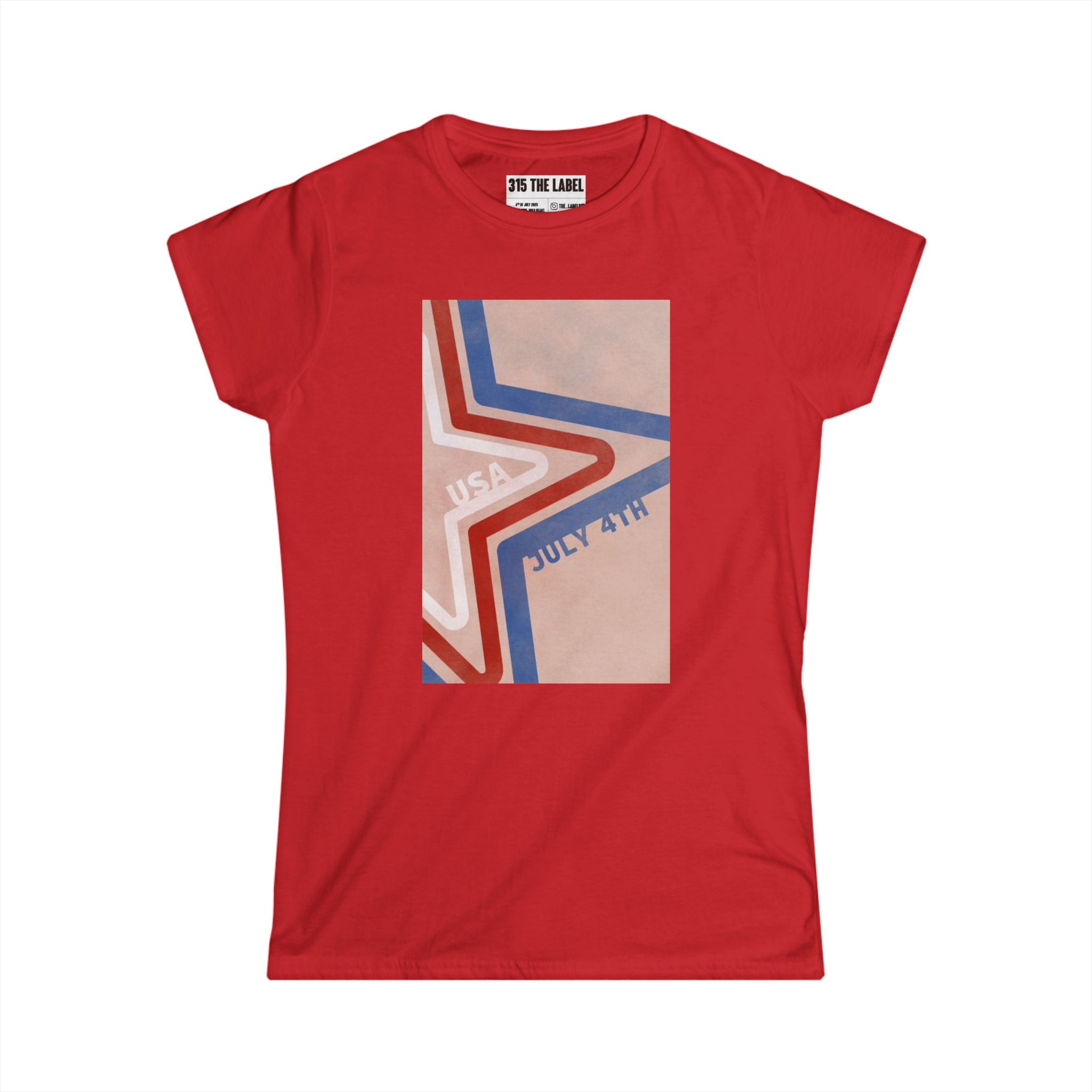 13. Retro Star of July Women's Tee, Summer Shirt, Patriotic Apparel, 4th of July Celebration, Independence Day Outfit, Casual Style