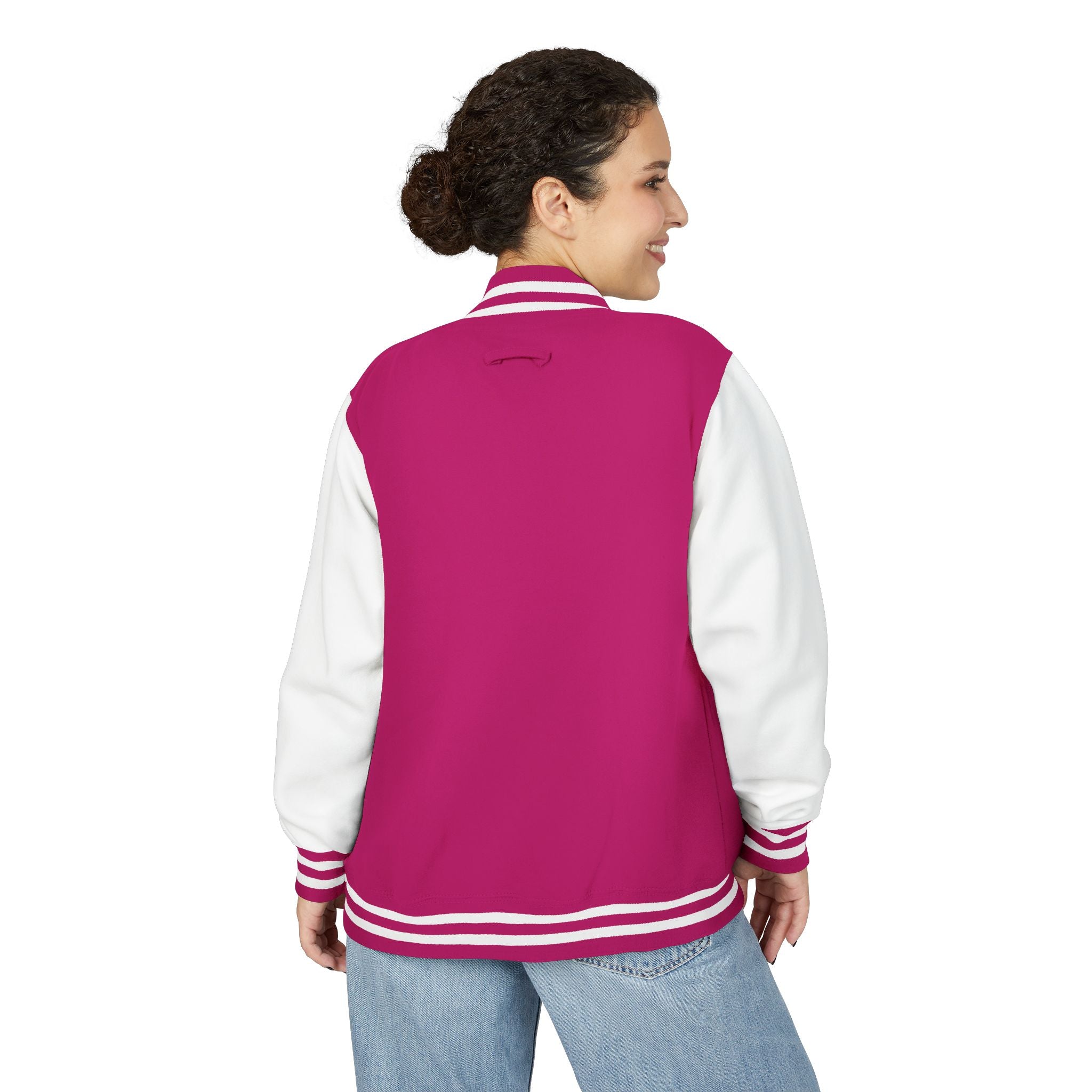 Varsity Letterman Jacket — Classic Red & White Retro School Jacket