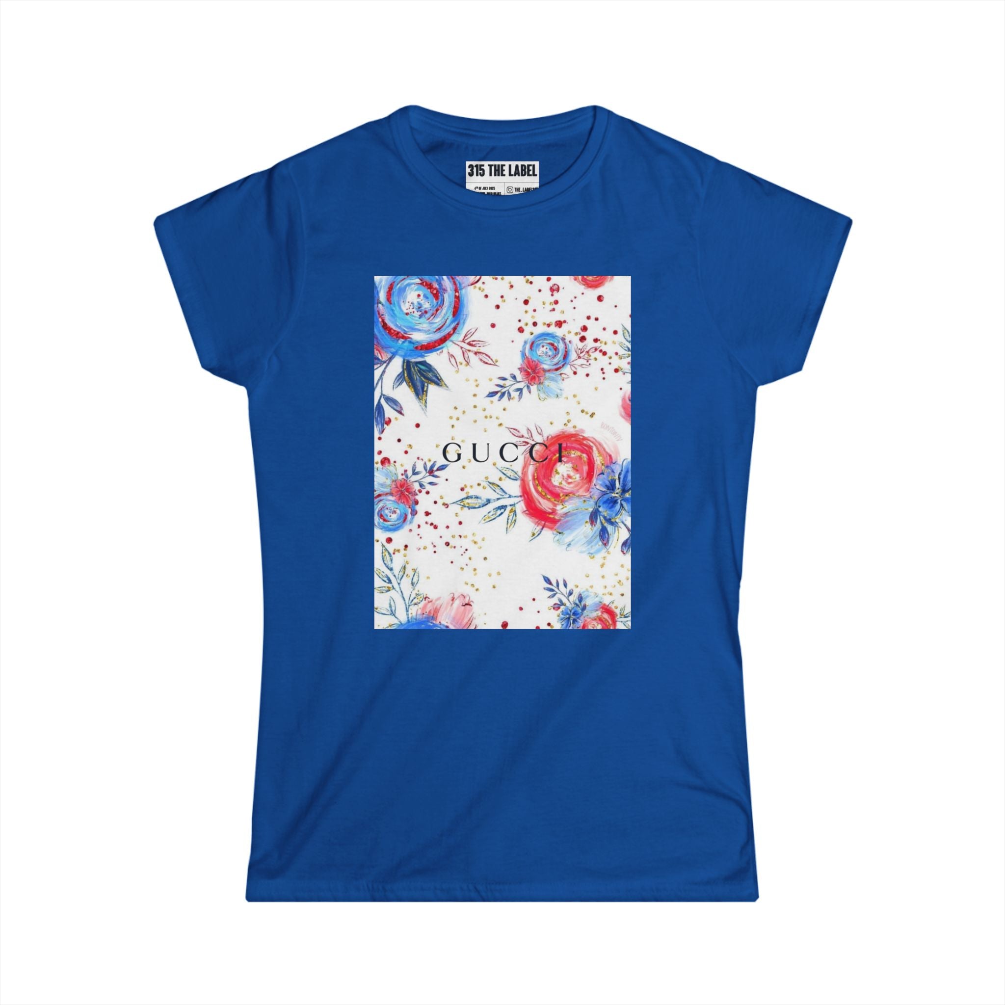 14. Flowered Fourth of July Women's Tee, Summer Shirt, Patriotic Apparel, 4th of July Celebration, Independence Day Outfit, Casual Style