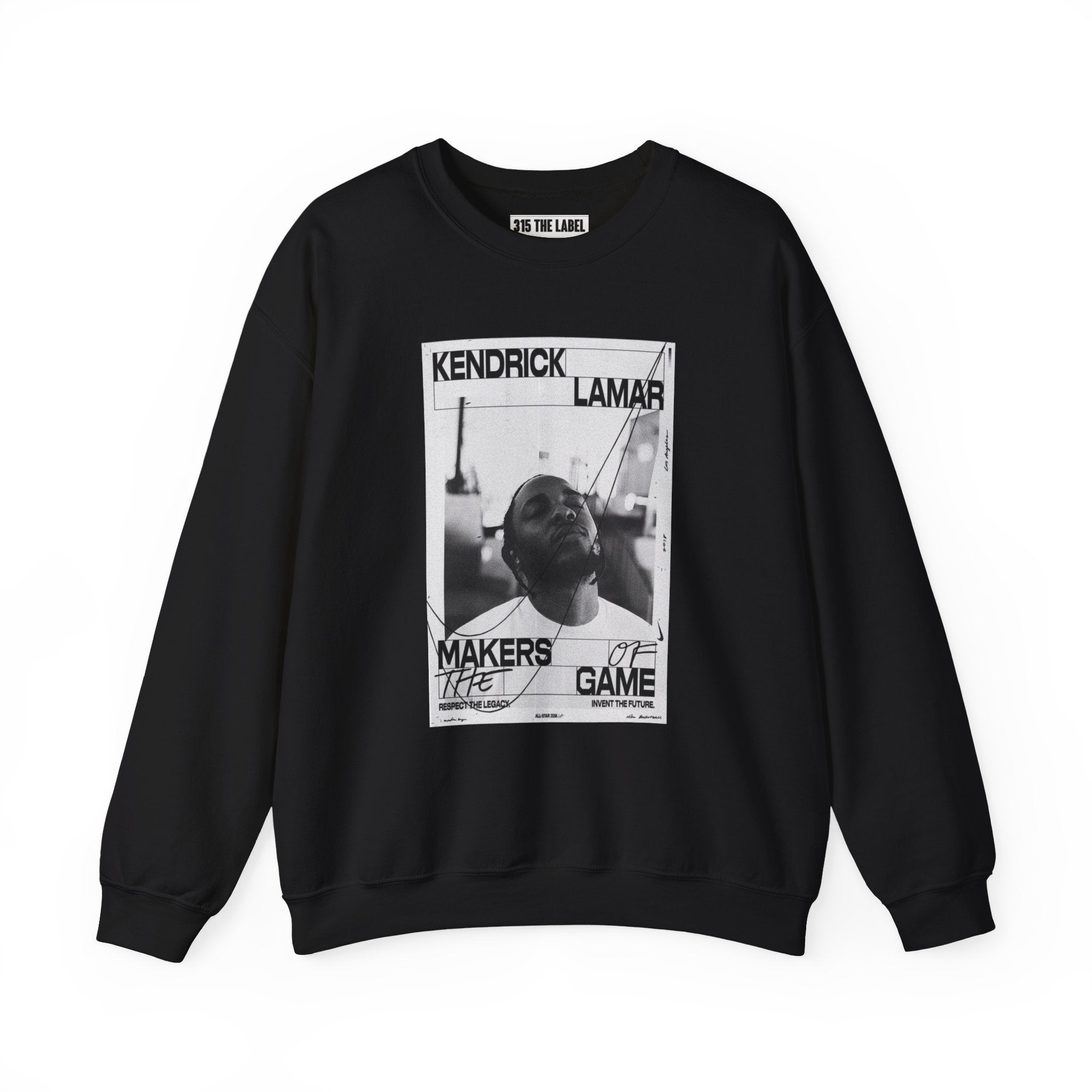 Graphic Crewneck Sweatshirt — 'Makers of the Game' Black & White Photo Design
