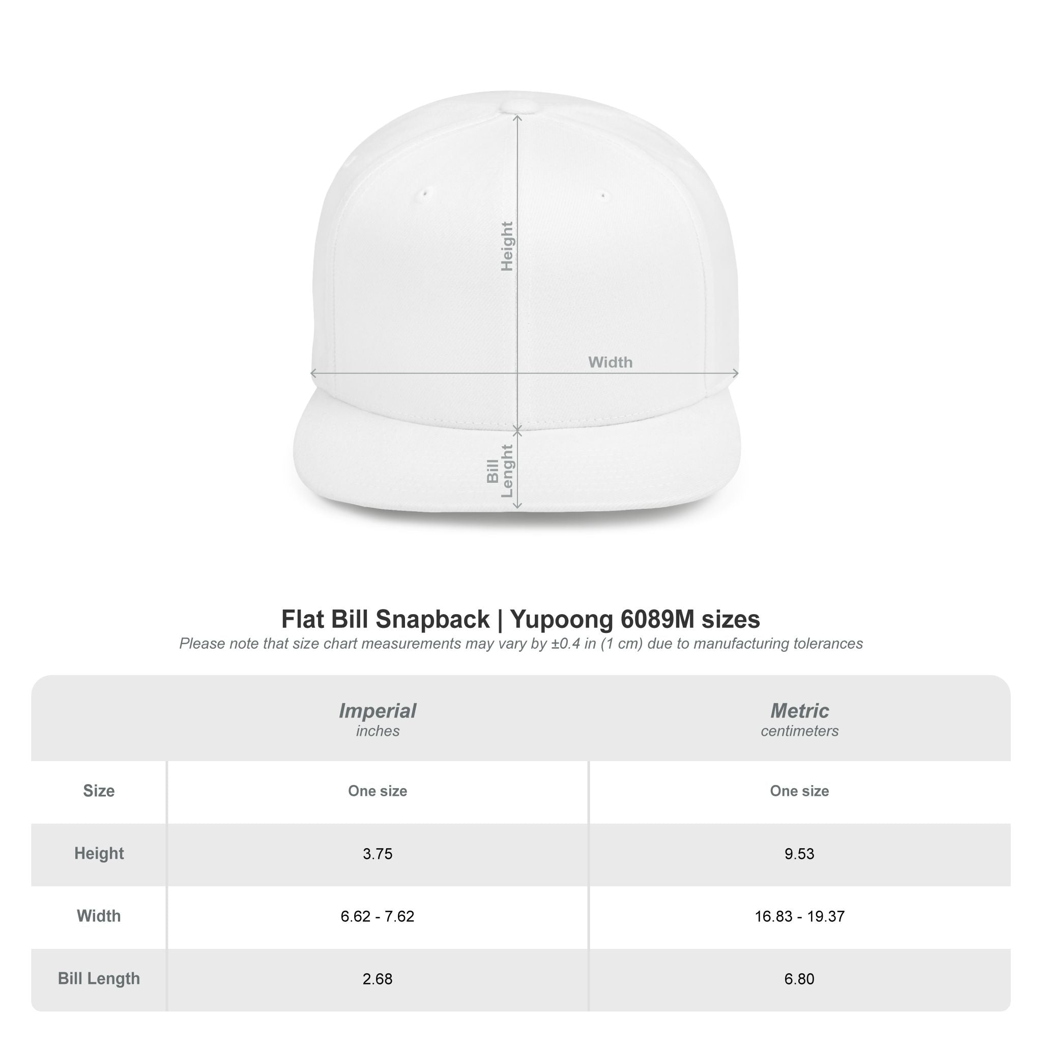 Snapback Hat — Gold Crown & Wings Monogram "P" Embroidered Flat Bill