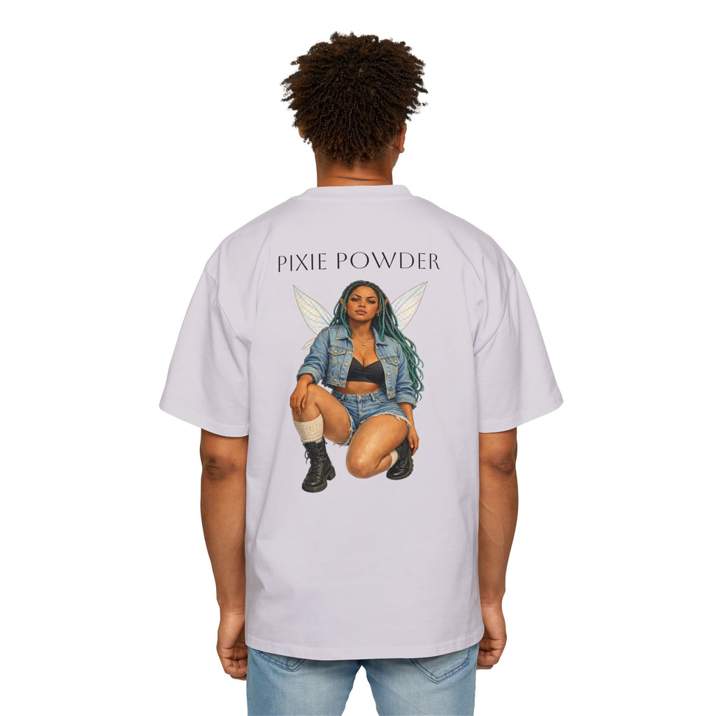 Pixie Powder Tee — Women’s Fairy Graphic Oversized T-Shirt
