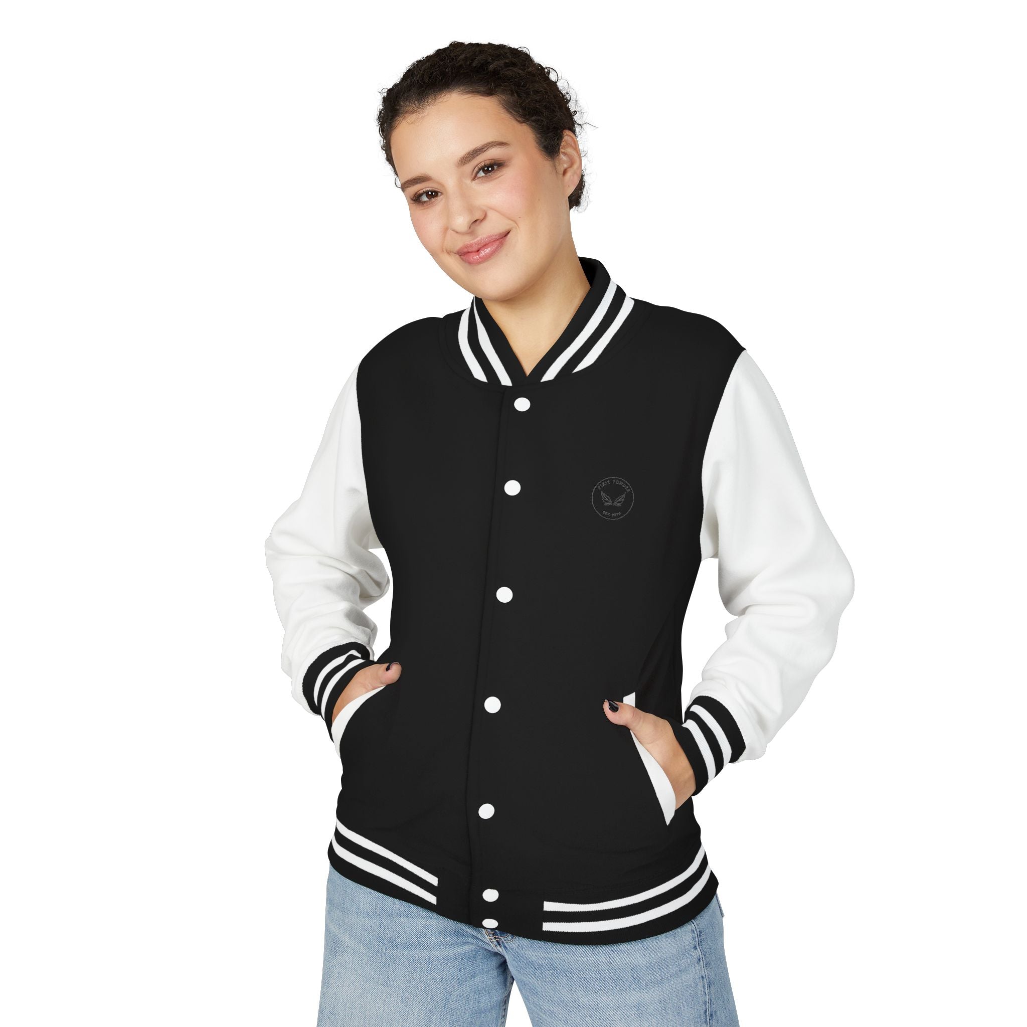 Varsity Letterman Jacket — Classic Red & White Retro School Jacket