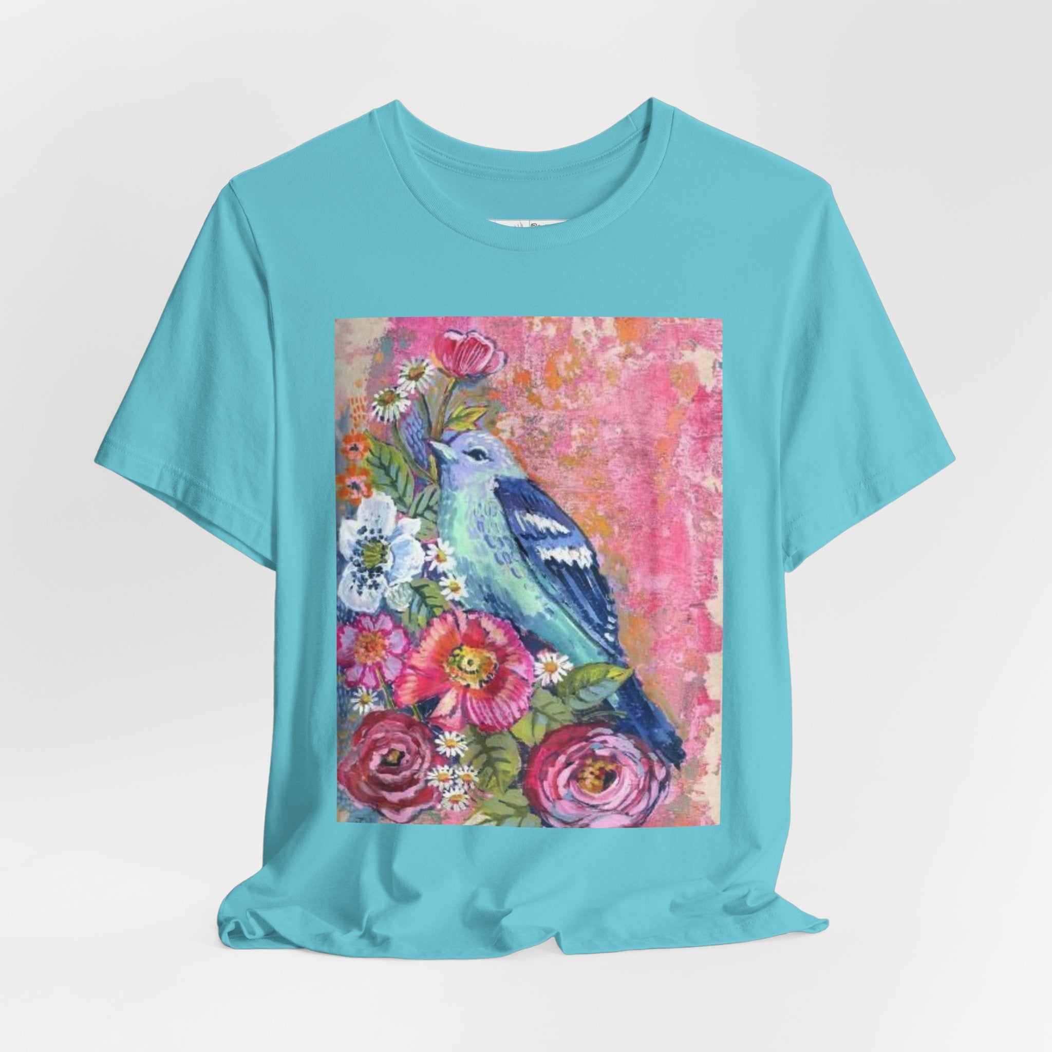 Folk art painted Birdy