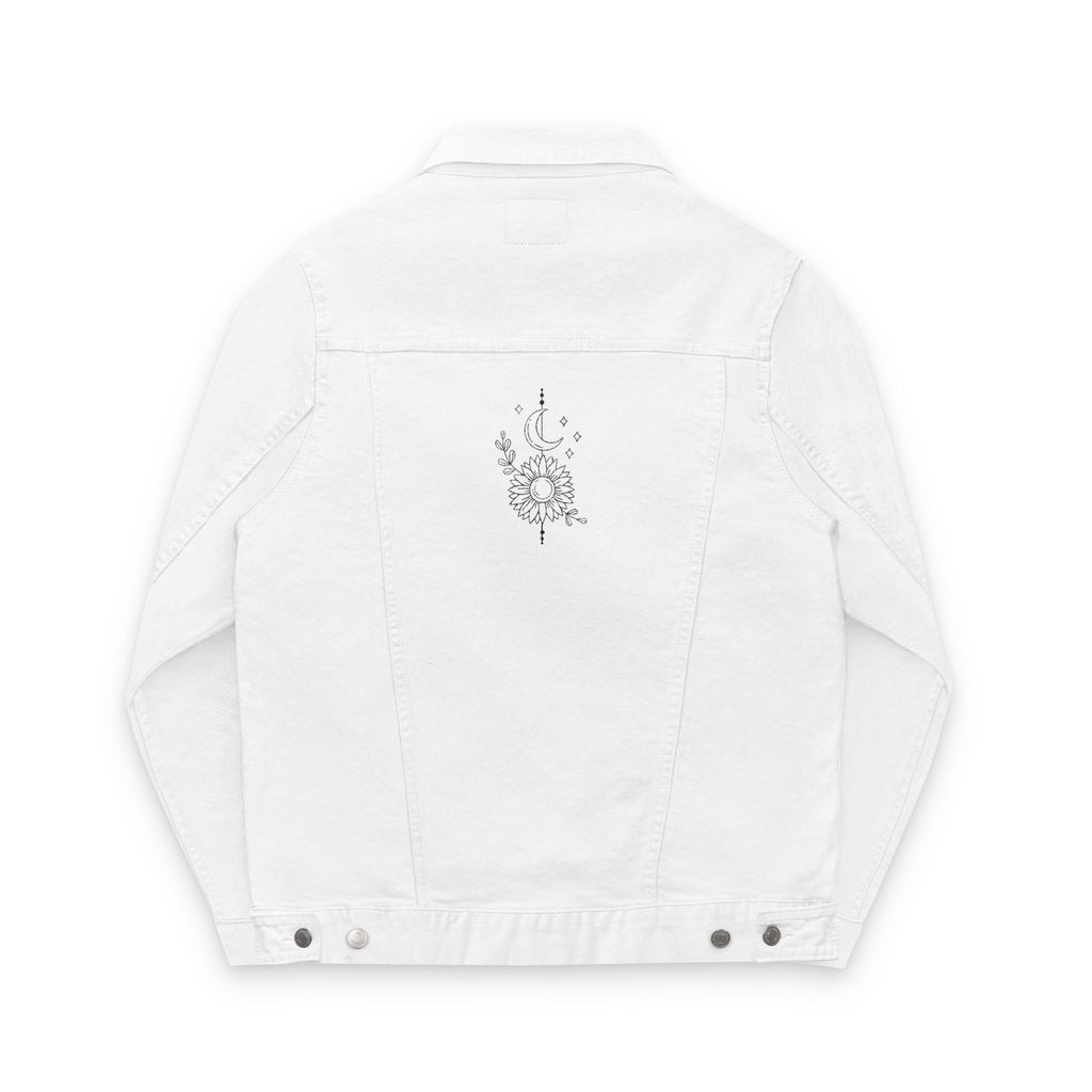 Chic Embroidered Unisex Denim Jacket - Perfect Gift for Fashion Lovers, Everyday Wear, Seasonal Style, Festival Outfit, Casual Layering