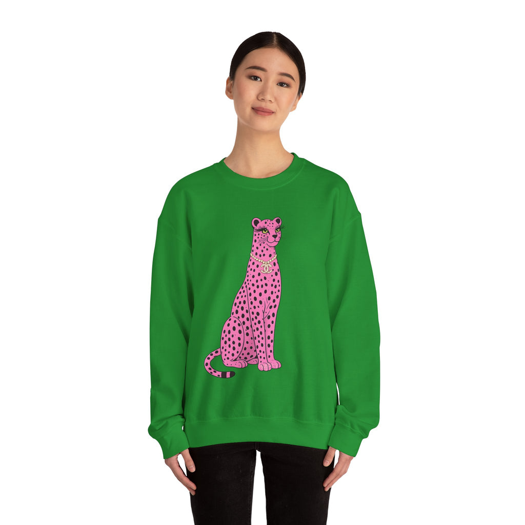 Pink Leopard Crewneck Sweatshirt
