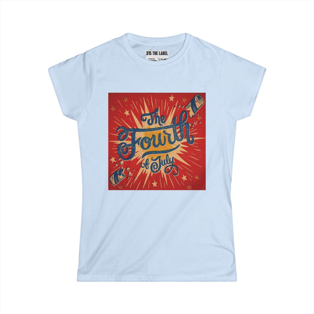 2. Retro Fourth of July Women's Tee, Summer Shirt, Patriotic Apparel, 4th of July Celebration, Independence Day Outfit, Casual Style