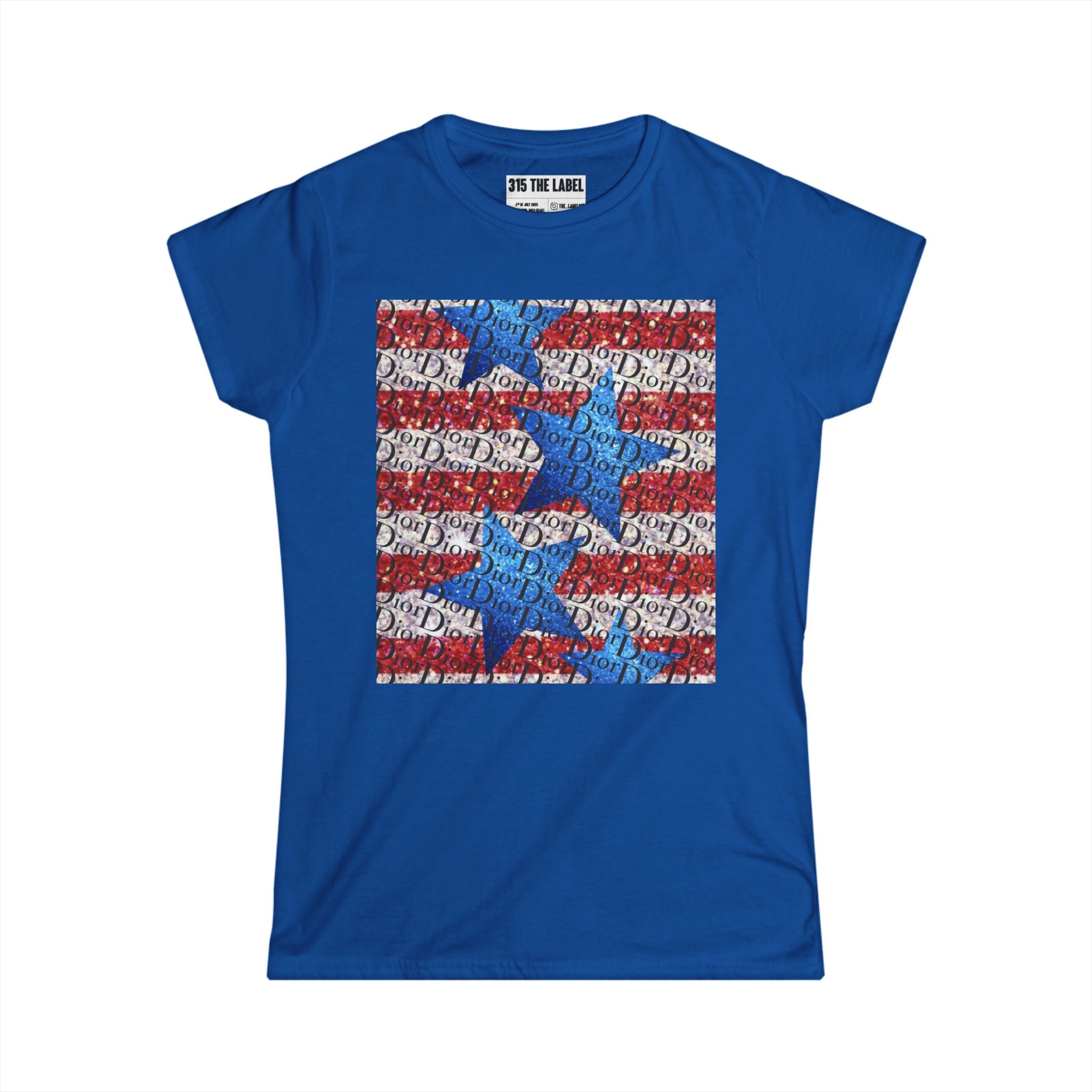 16. Sparkly Flag Fourth of July Women's Tee, Summer Shirt, Patriotic Apparel, 4th of July Celebration, Independence Day Outfit, Casual Style