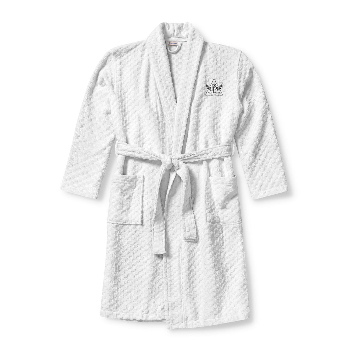 Embroidered Terry Shawl Robe — Luxurious Spa Bathrobe with Monogram Accent