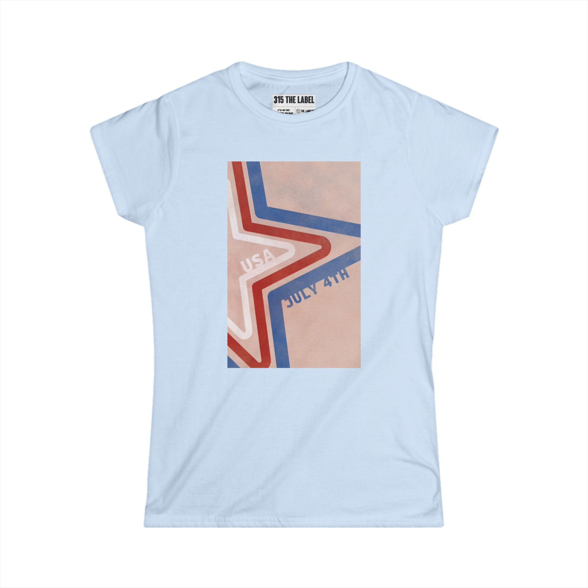 13. Retro Star of July Women's Tee, Summer Shirt, Patriotic Apparel, 4th of July Celebration, Independence Day Outfit, Casual Style