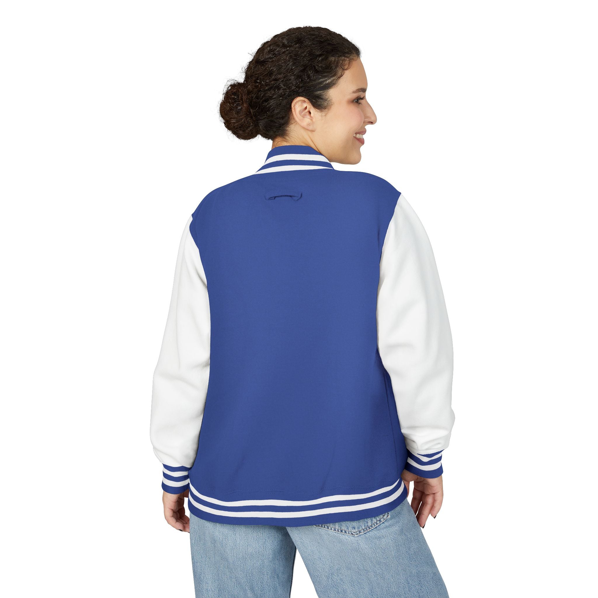 Varsity Letterman Jacket — Classic Red & White Retro School Jacket