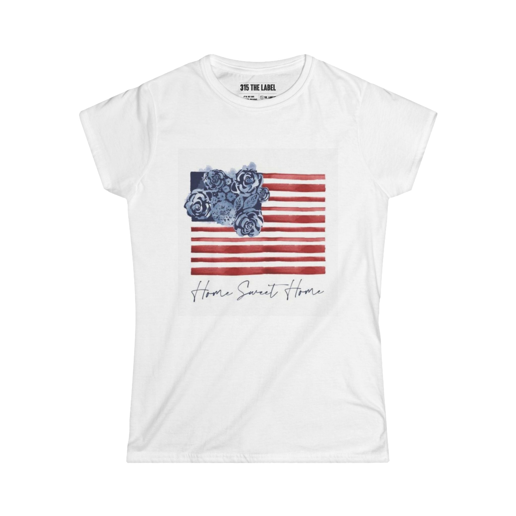 10. Home Sweet Home 4th of July Women's Tee, Summer Shirt, Patriotic Apparel, 4th of July Celebration, Independence Day Outfit, Casual Style